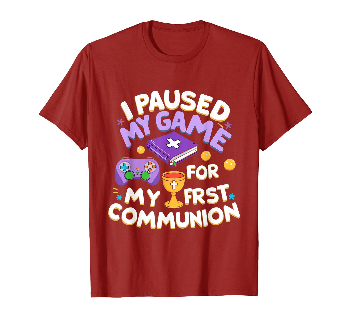 My First Communion Video Game Controller Boys Girls T-Shirt