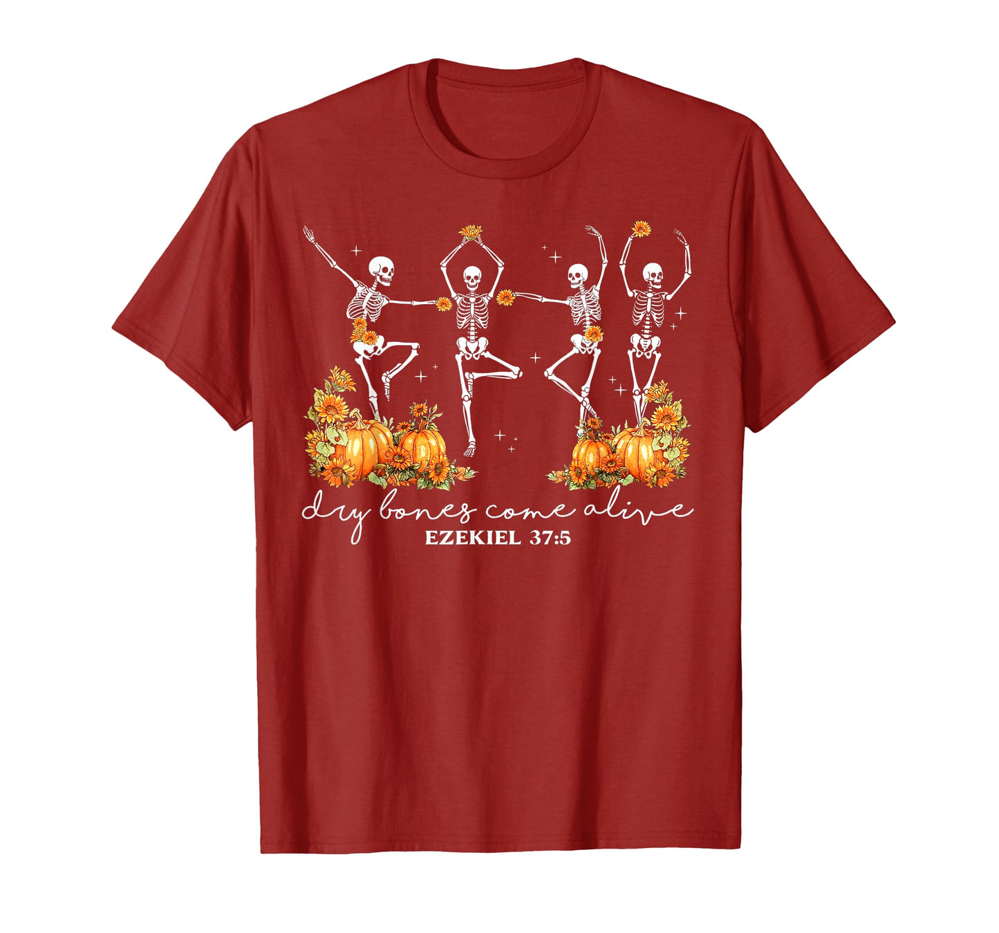Funny Dancing Skeleton Dry Bones Come Alive Halloween T-Shirt