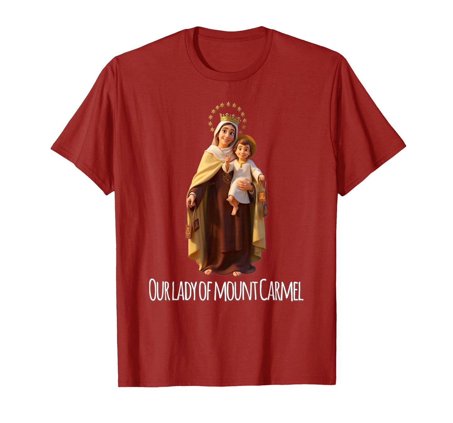 Our Lady of Mount Carmel Marian Catholic T-Shirt