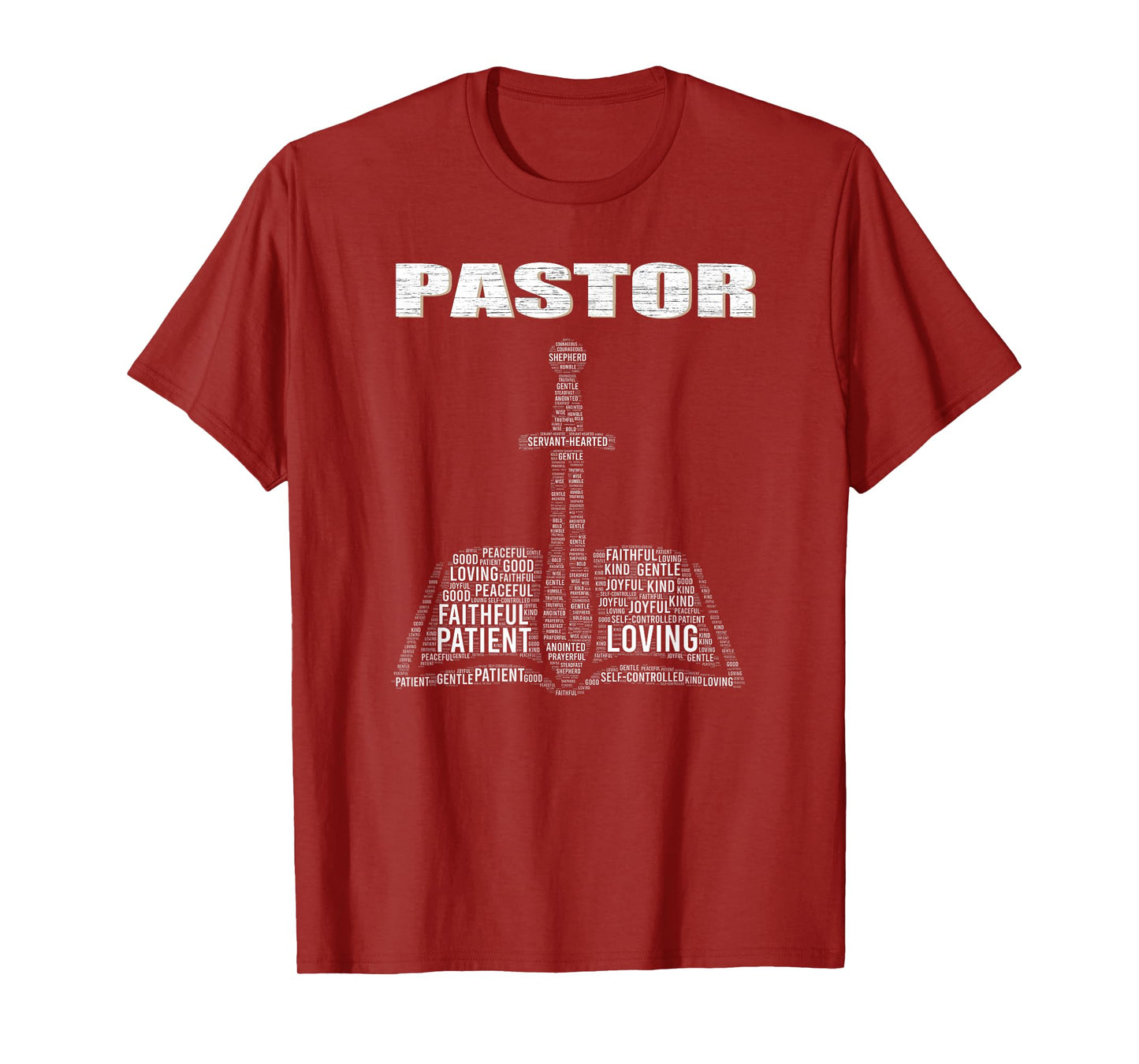 Christian Minister Word Cloud Church Pastor Appreciation Day T-Shirt