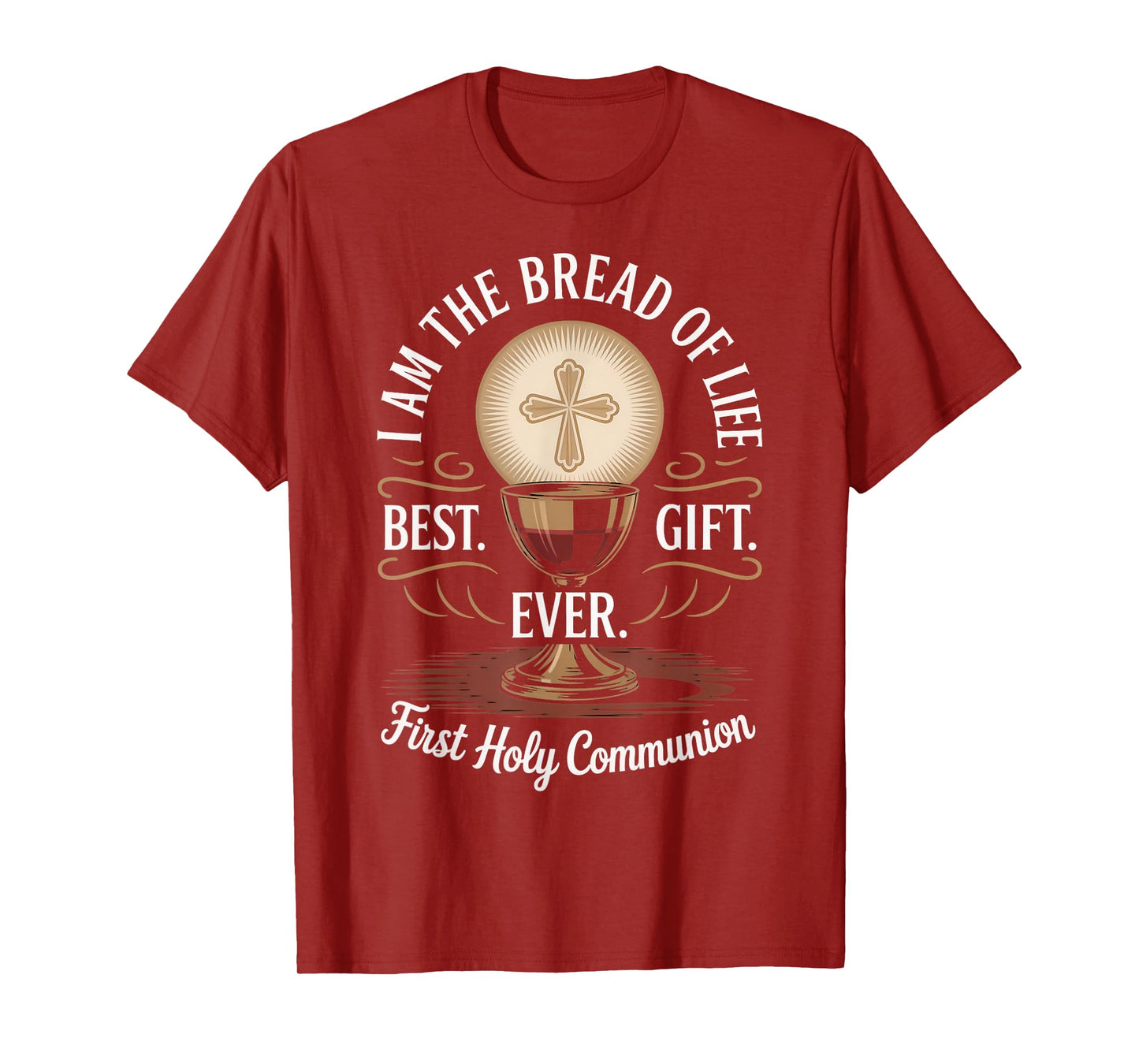 The Bread Of Life Wafer Catholic Eucharist Holy Communion T-Shirt