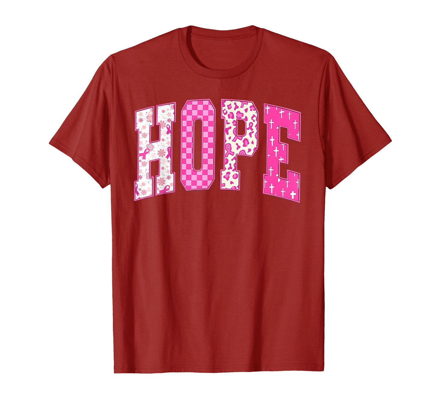 Breast Cancer Christian Fight Hope Faith Love Matching Group T-Shirt