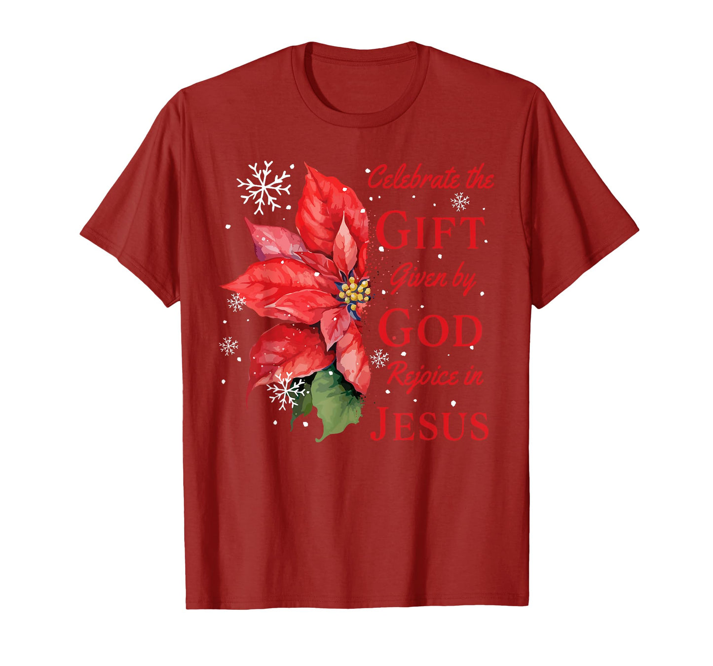 Celebrate Jesus Birth Christian Christmas T-Shirt