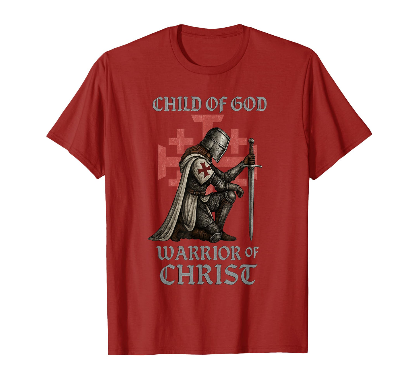 Female Warrior of Christ - Kingdom of Jerusalem T-Shirt