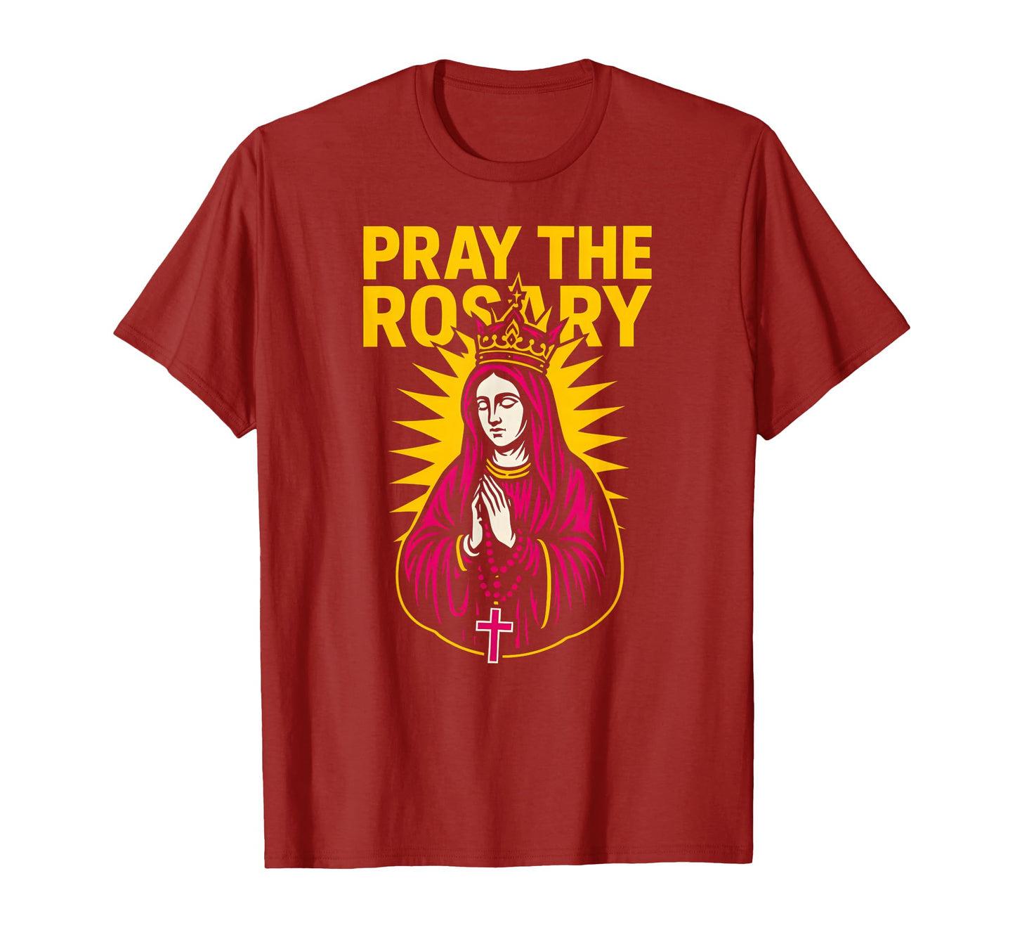 Catholic Pray The Rosary Vintage Mens Surgery Recover T-Shirt