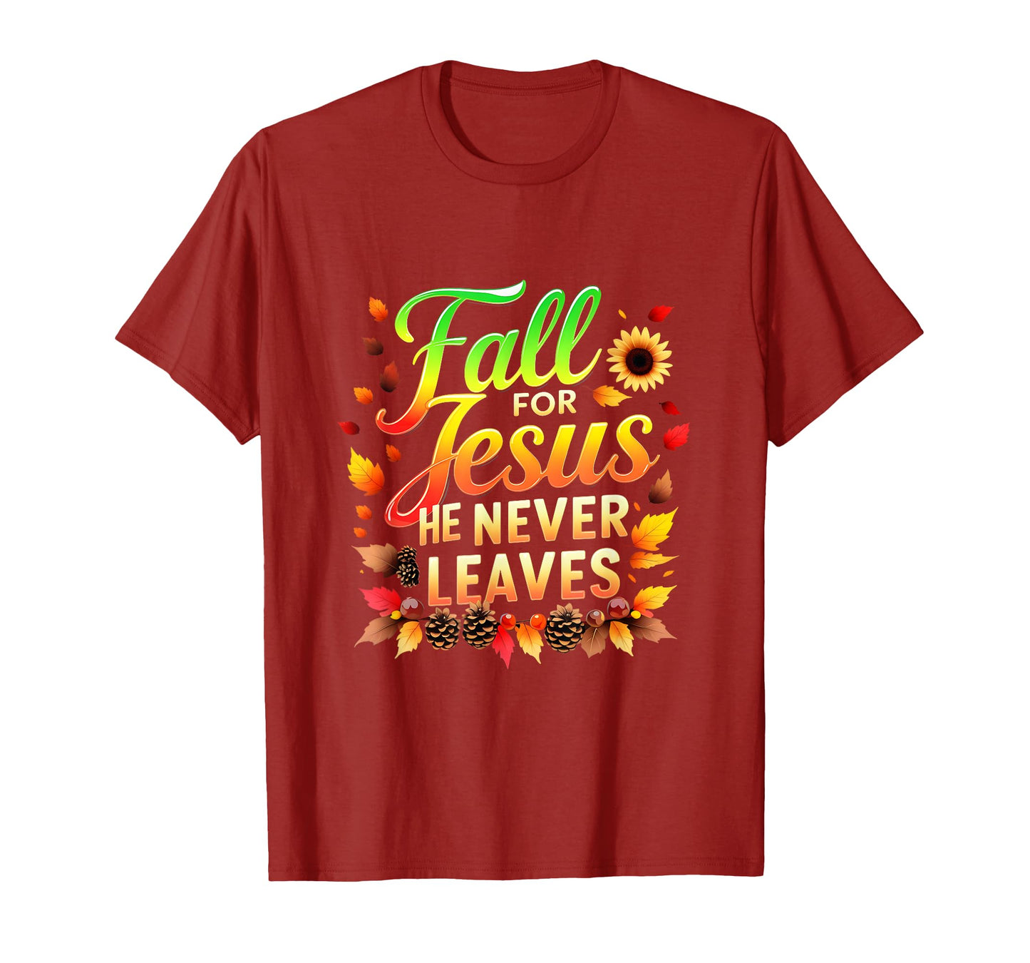 Fall Christian Thanksgiving Jesus My Favourite Season Autumn T-Shirt