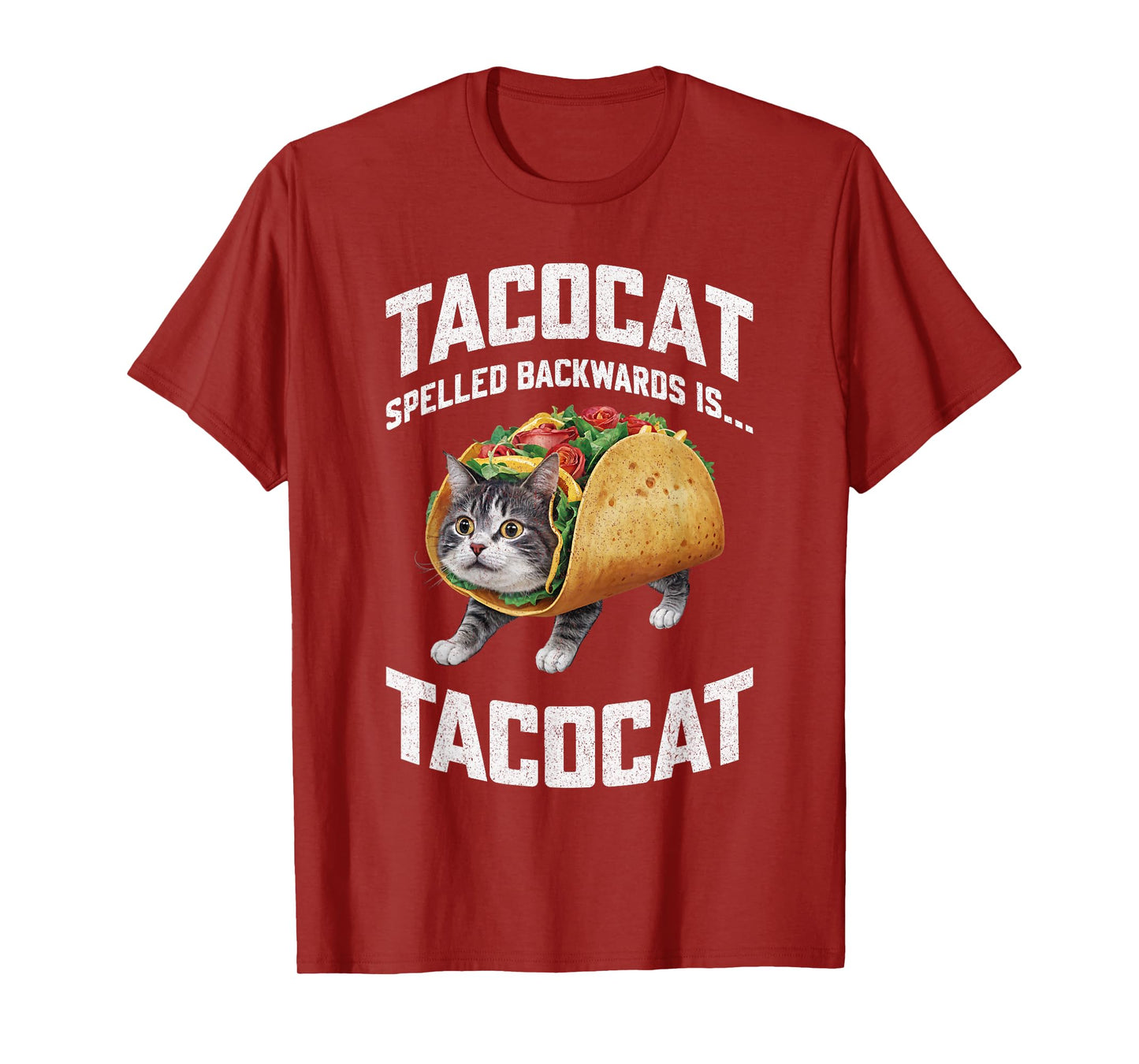 Tacocat Spelled Backward Is Tacocat Shirt Taco Cat Lover Men Women Girls Kids T-Shirt