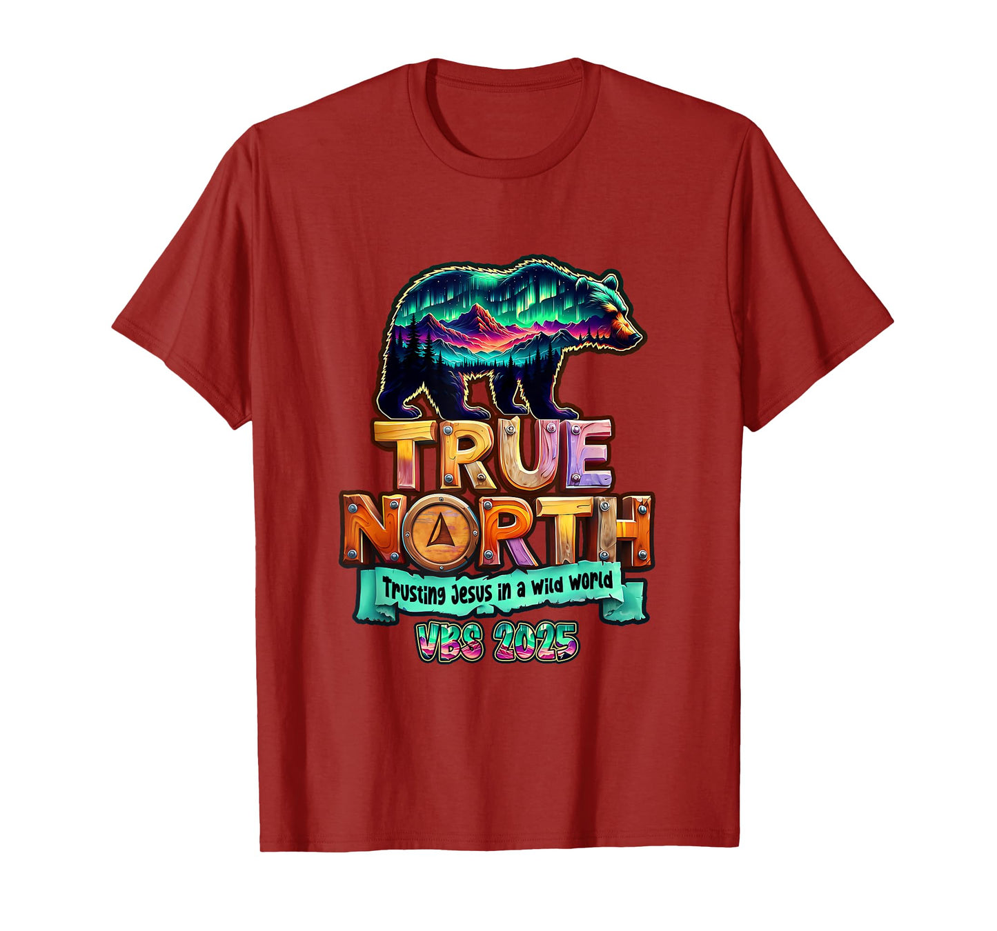 True-North Trusting Jesus In A Wild World Vbs Bear Nature T-Shirt