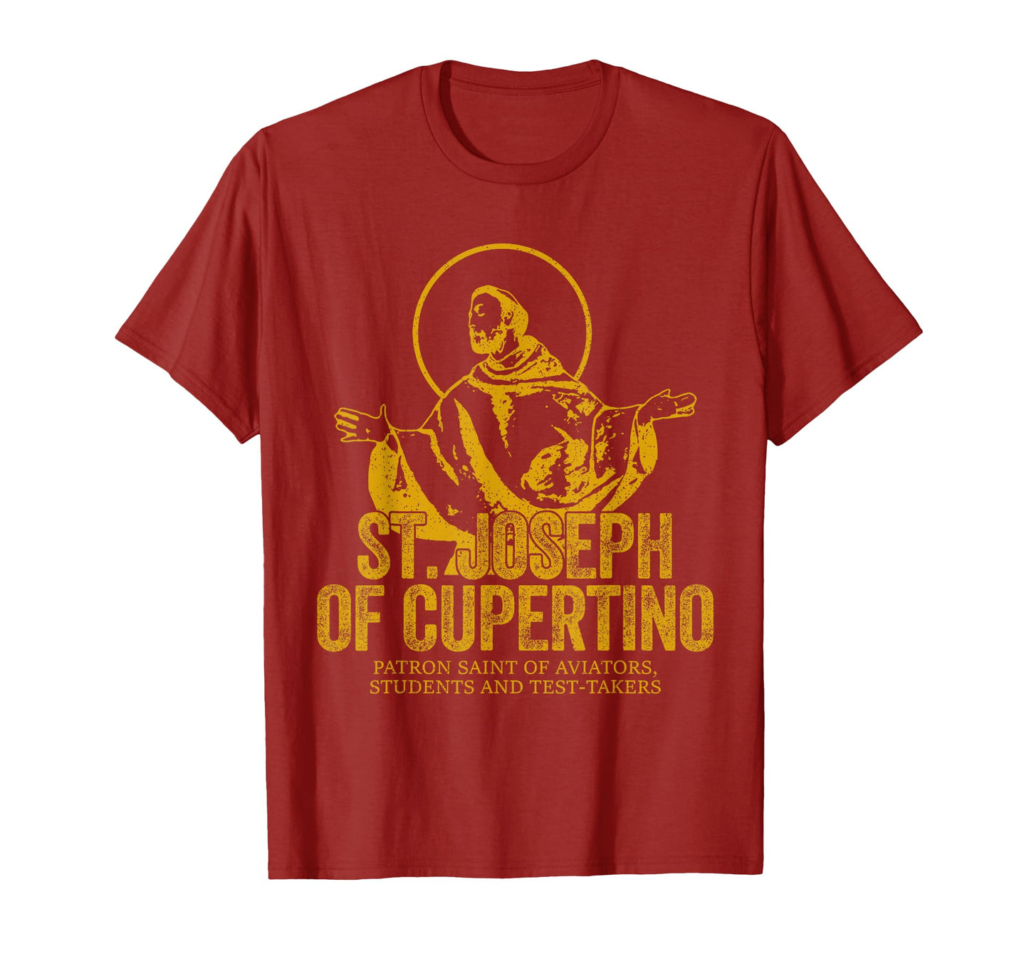 Catholicism Gold St. Joseph Of Cupertino Christian Saint T-Shirt