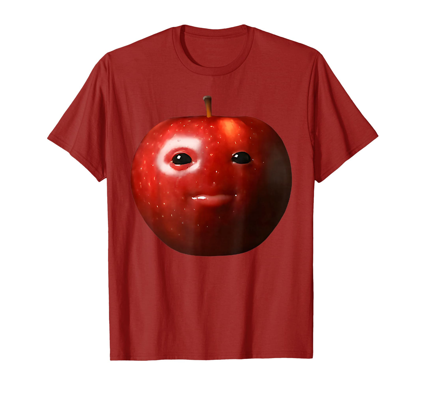 Funny Silly AI Apple Gen Z Meme Brainrot Humor Fruit Lovers T-Shirt