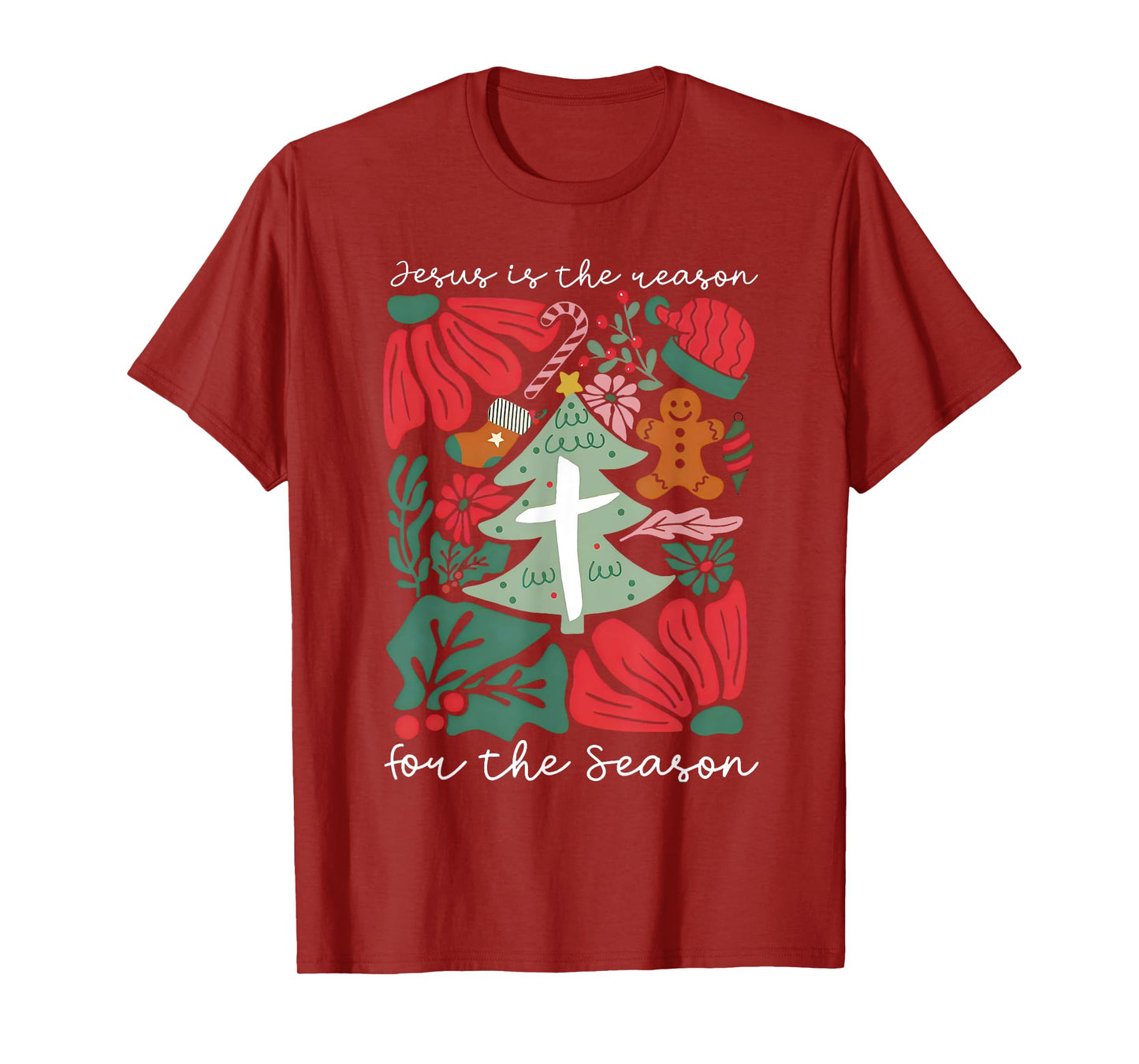 Jesus Is The Reason For The Season Christmas Christian Xmas T-Shirt