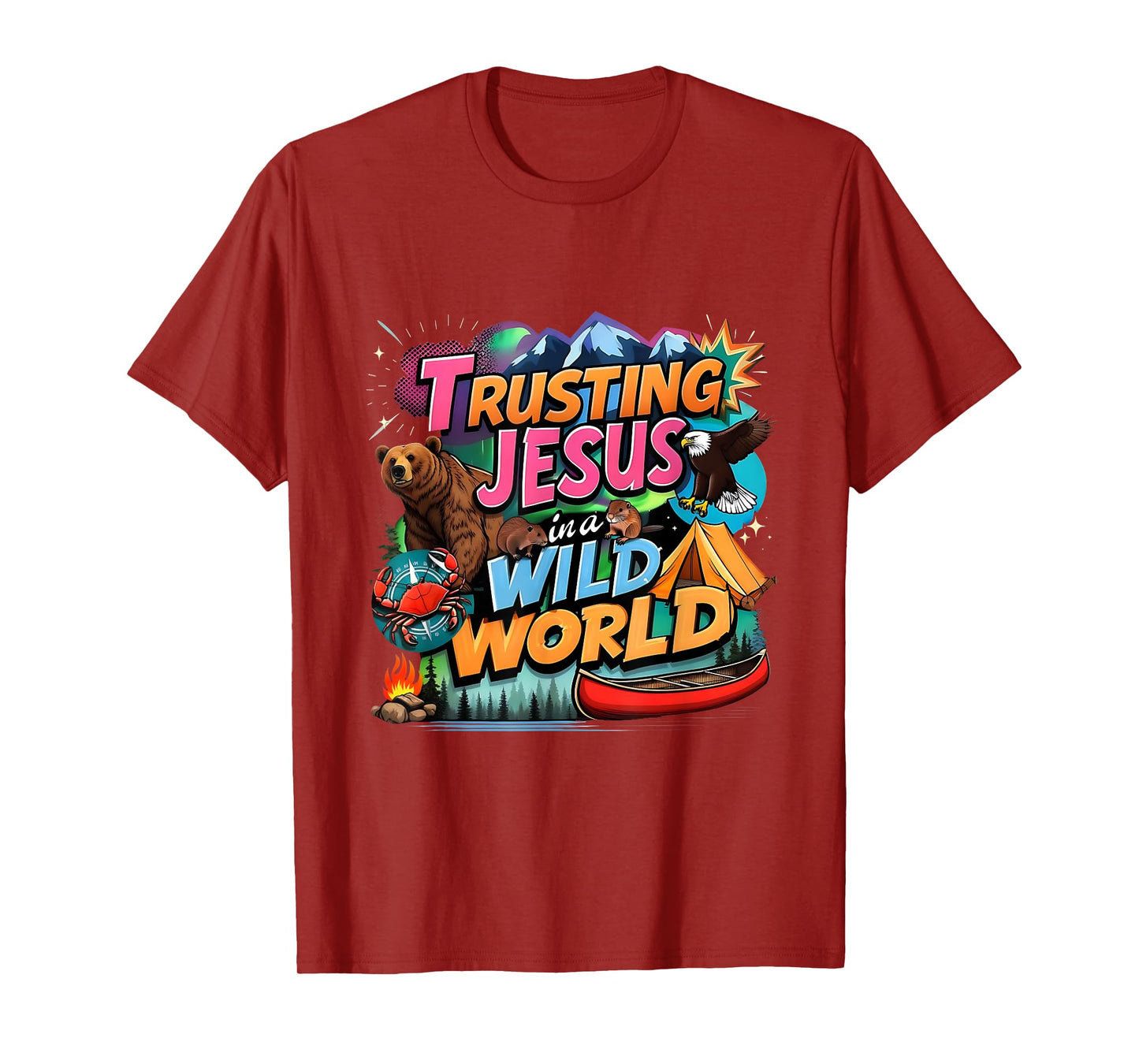VBS 2025 Trusting Jesus Wild World Team Tee T-Shirt