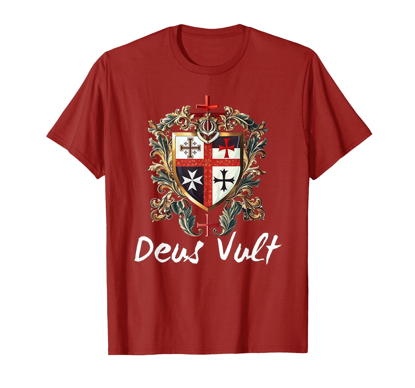Catholic Knight Templar Crusader Cross Latin T-Shirt