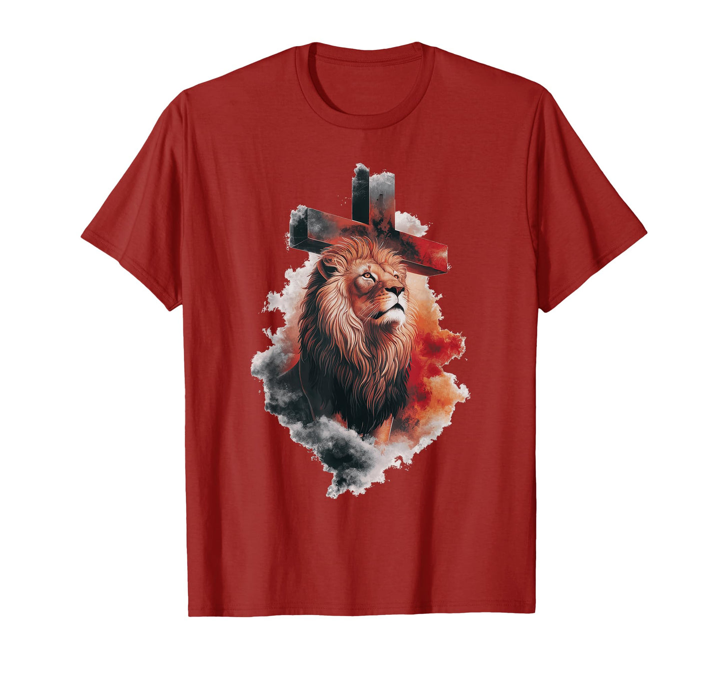 Lion of Judah Christian Cross T-Shirt
