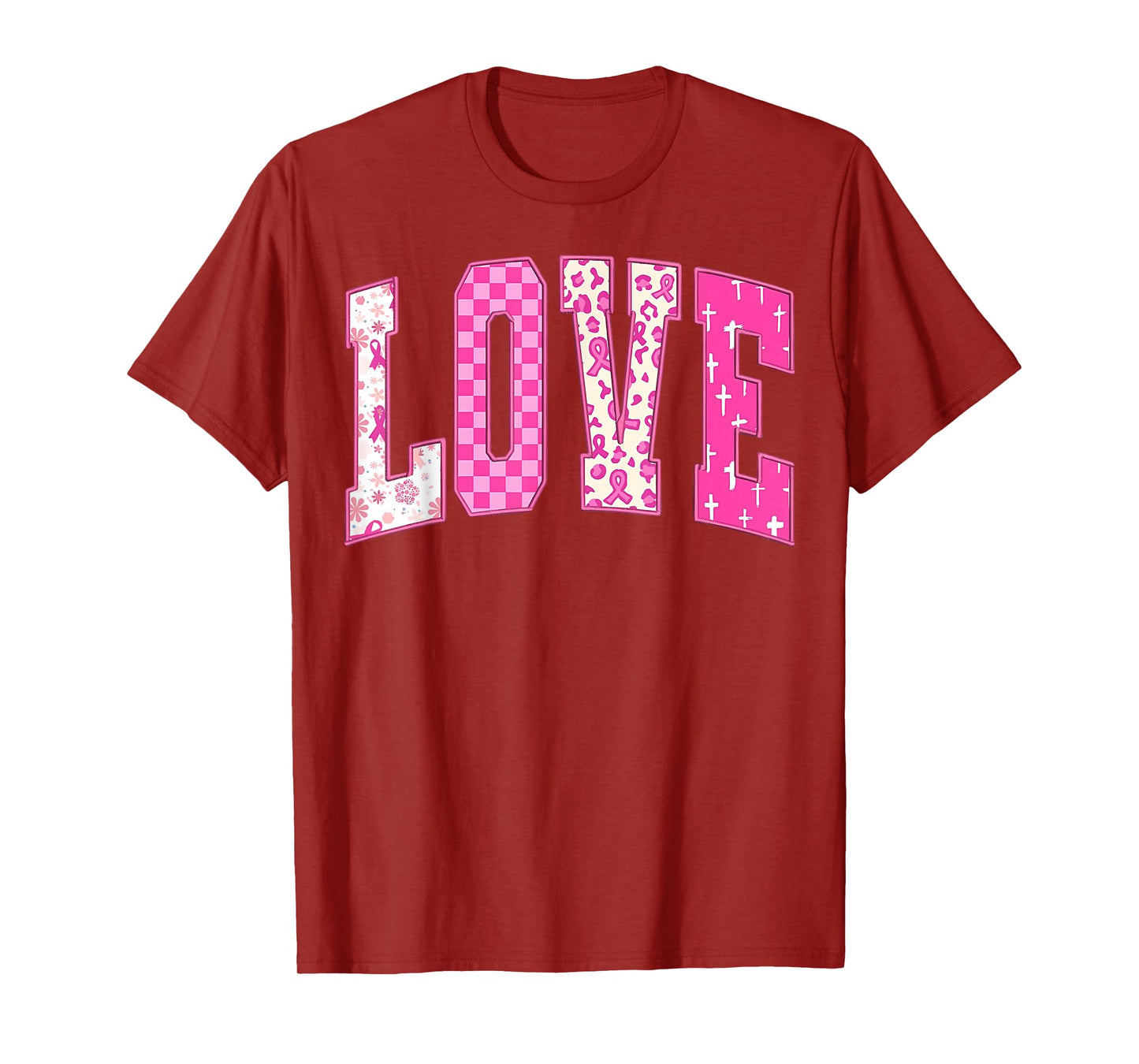 Breast Cancer Christian Fight Hope Faith Love Matching Group T-Shirt