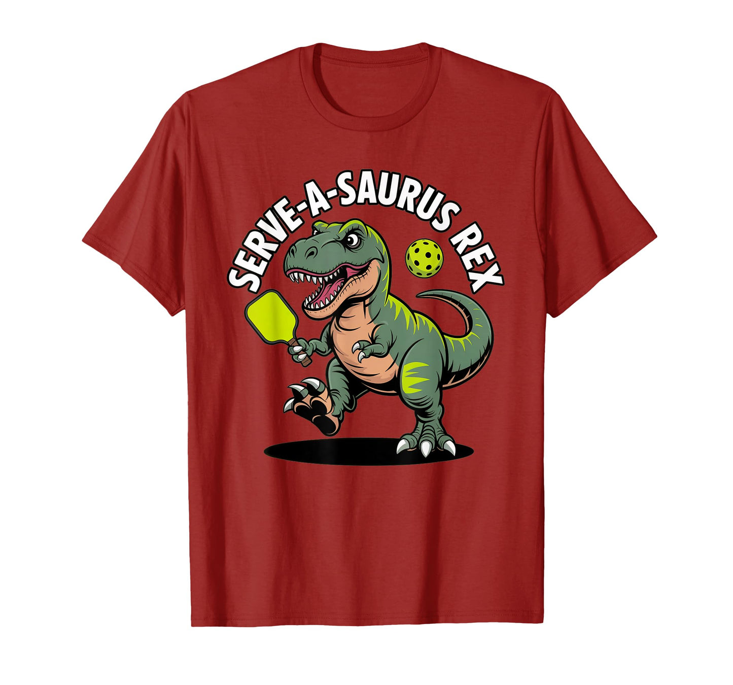 Funny Pickleball Shirt Dinosaur T-Rex Men Women Player Lover T-Shirt