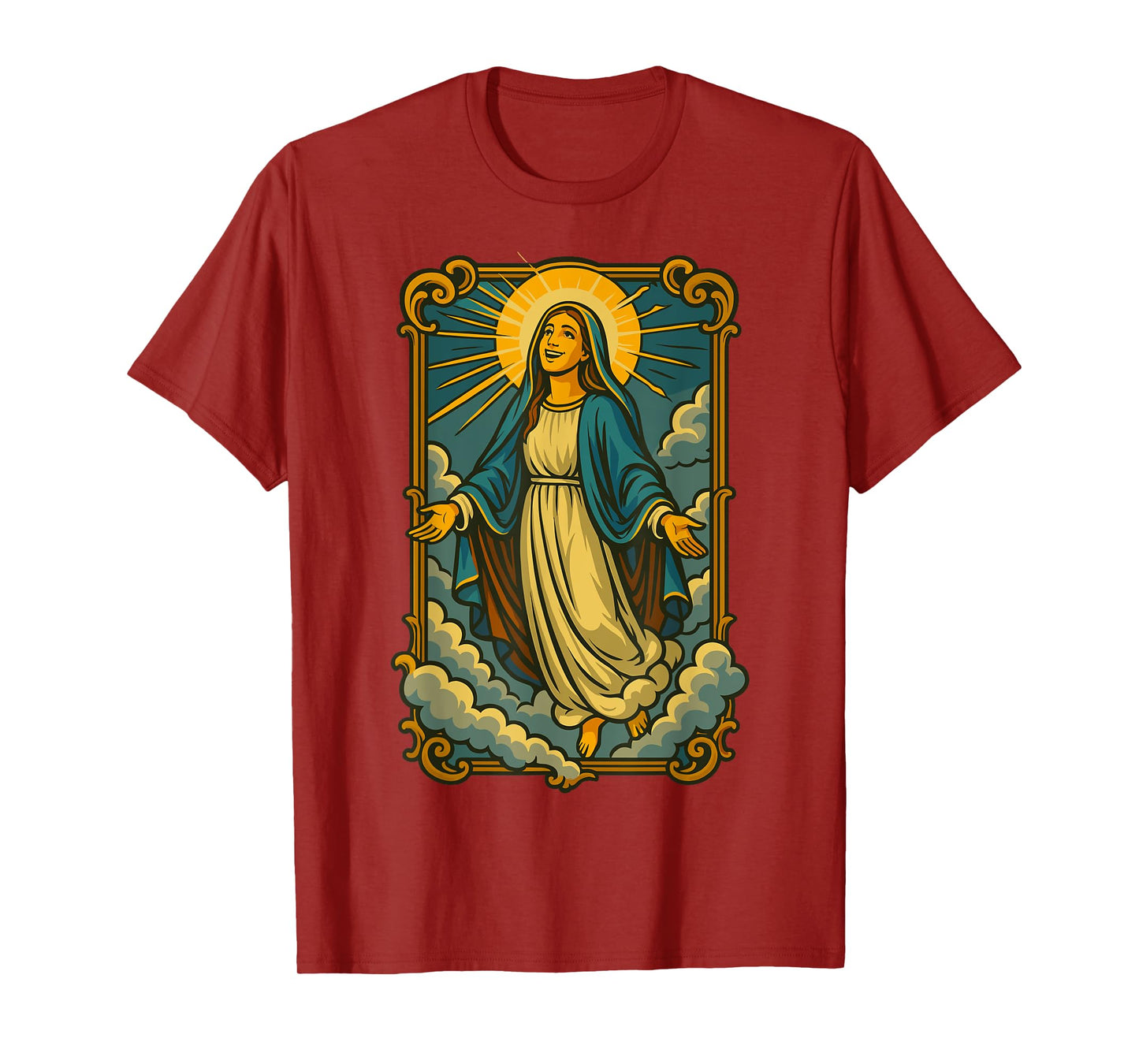 Assumption of Mary Blessed Mother Catholic Religious Faith T-Shirt