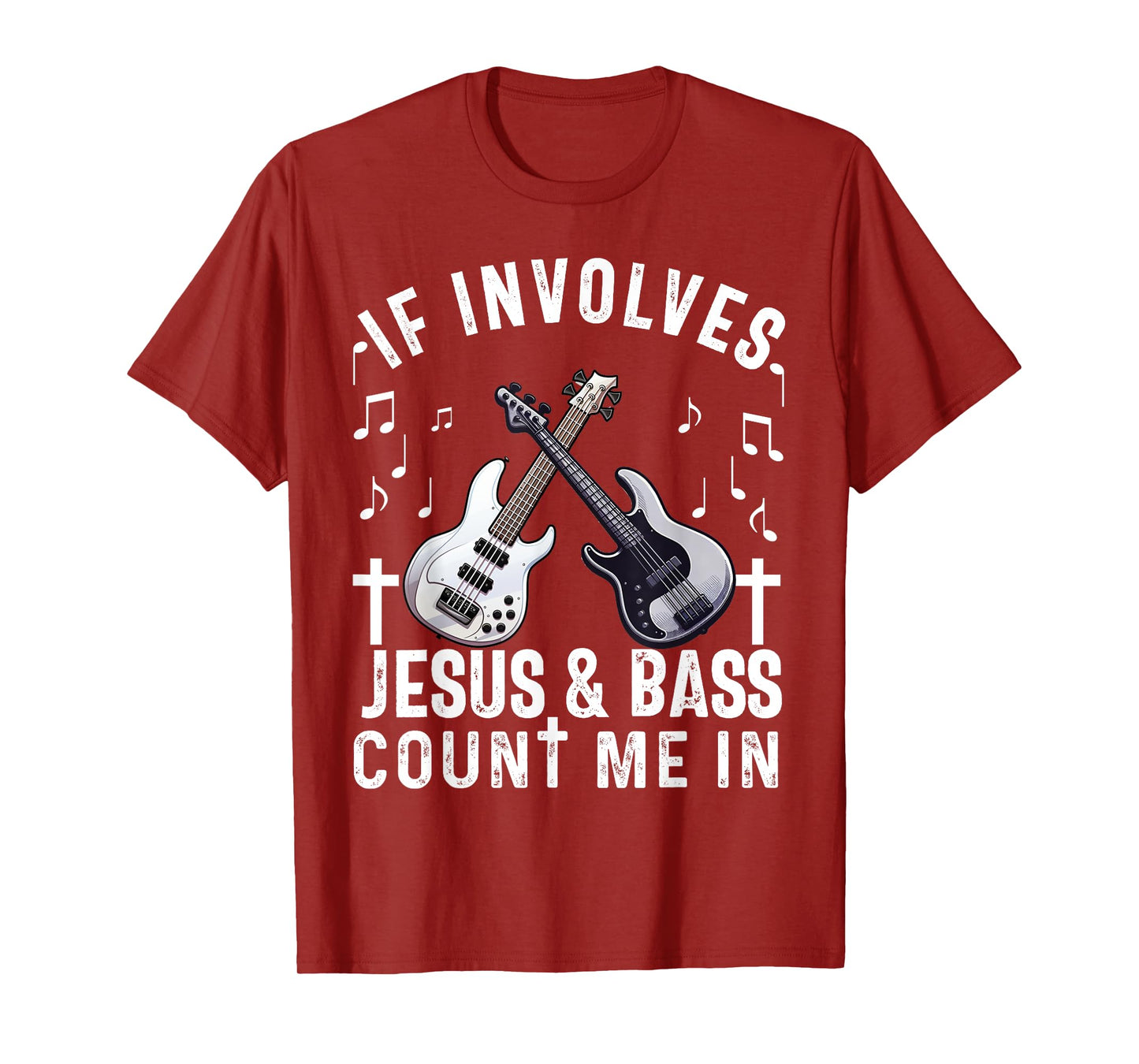 Christian Bass Guitar Player Worship Jesus Bassist Music T-Shirt