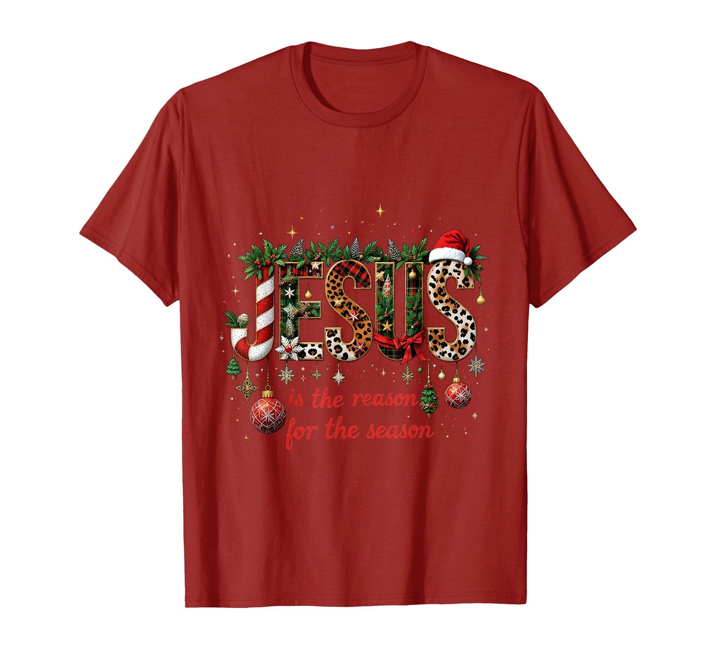 Christmas Jesus is The Reason for Season Xmas Christian T-Shirt
