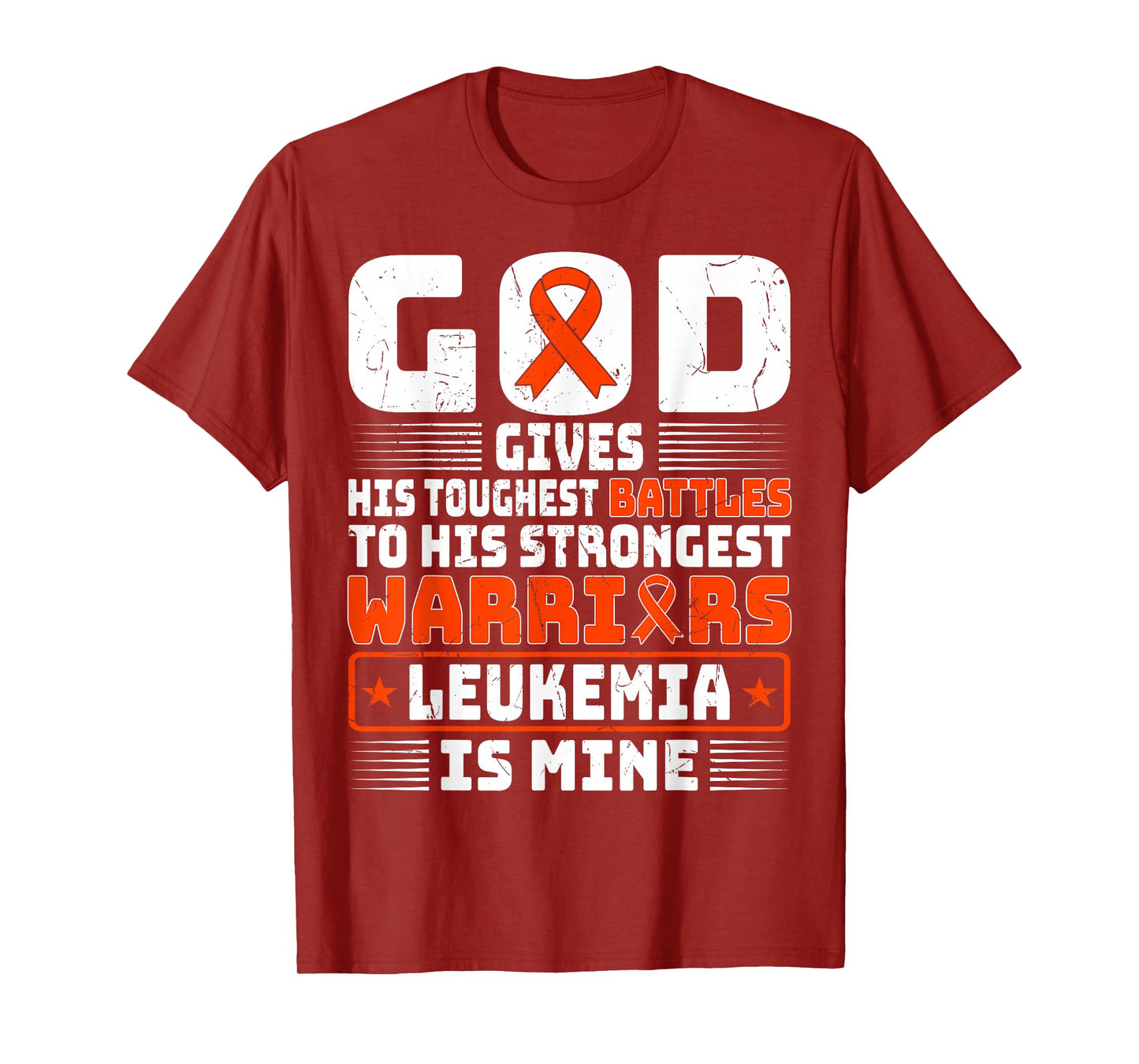 Childhood Leukemia Fighters Orange Ribbon Awareness T-Shirt