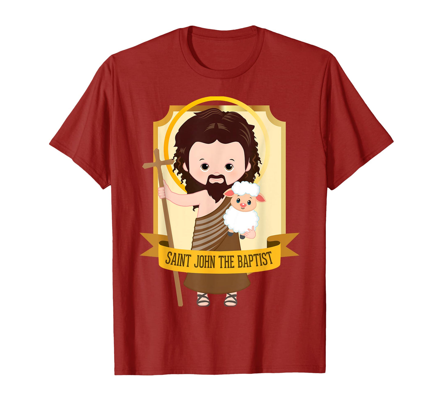 Saint John the Baptist Bible Gospel Cute Catholic Saint Kids T-Shirt
