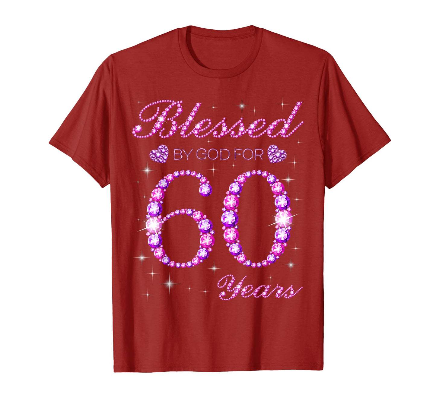 Blessed by God for 60 Years Old 60th Birthday Party T-Shirt