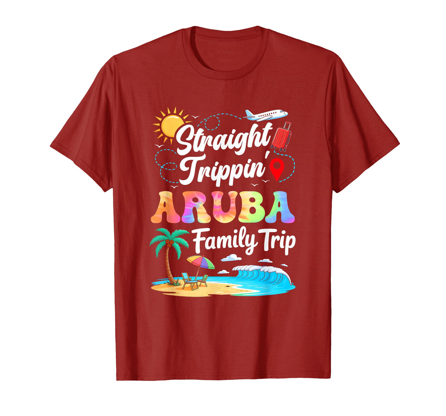 Aruba Family Vacation 2025 Straight Trippin Trip T-Shirt