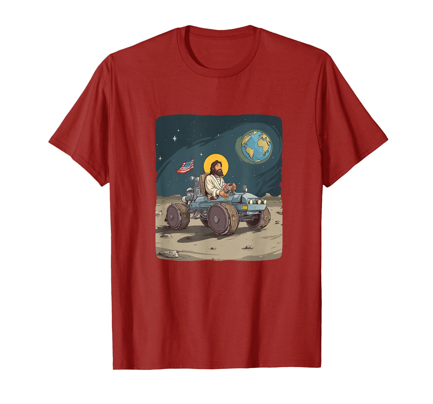 Funny Moon Vehicle Jesus Christ Costume for Boys and Girls T-Shirt