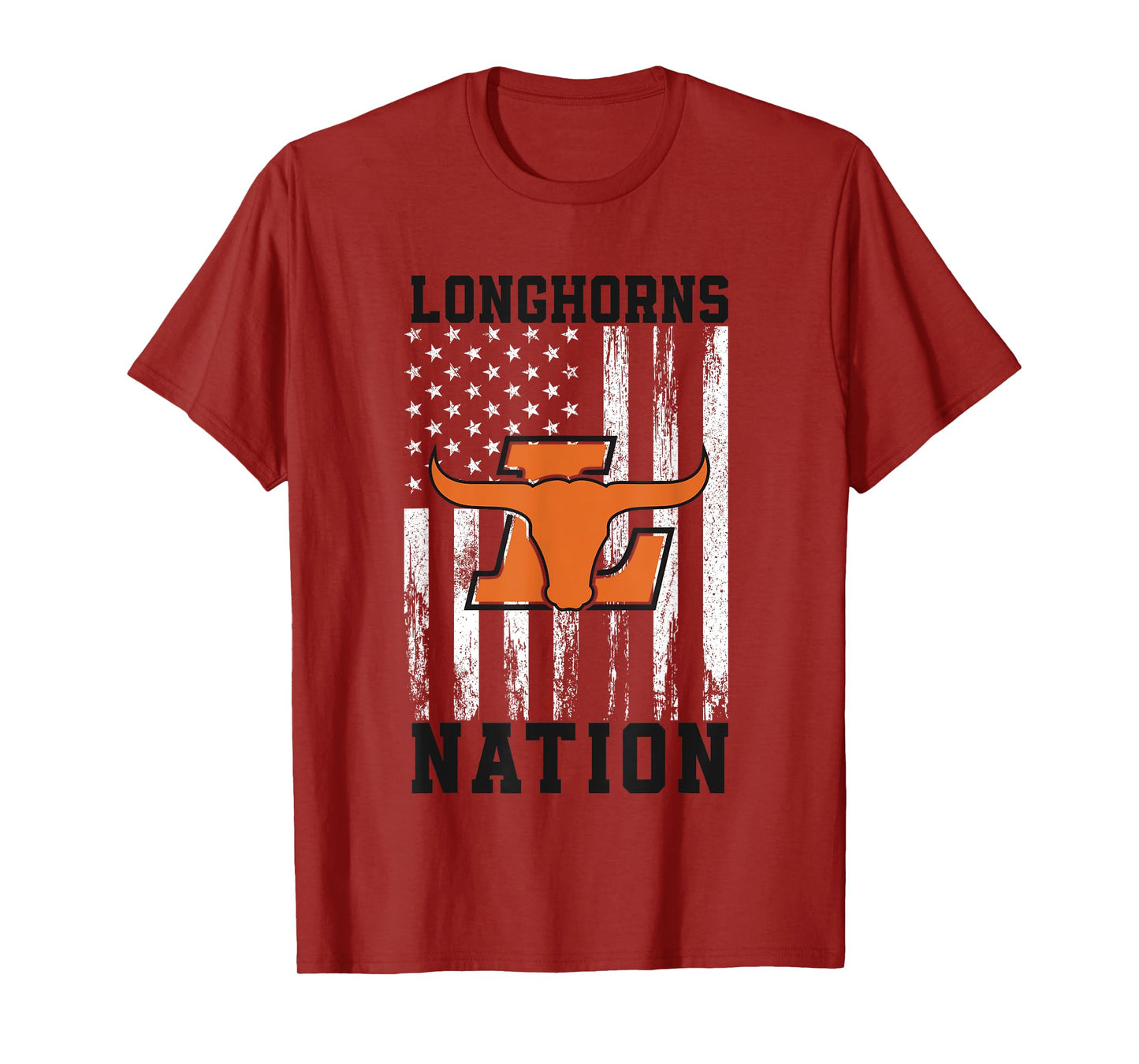 Lanier Longhorns Logo Nation HS T-Shirt