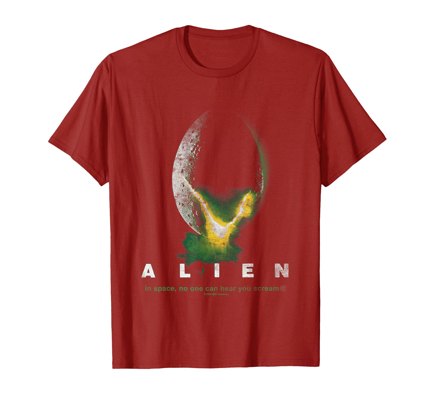 Aliens In Space No One Can Hear You Scream Distressed Logo T-Shirt