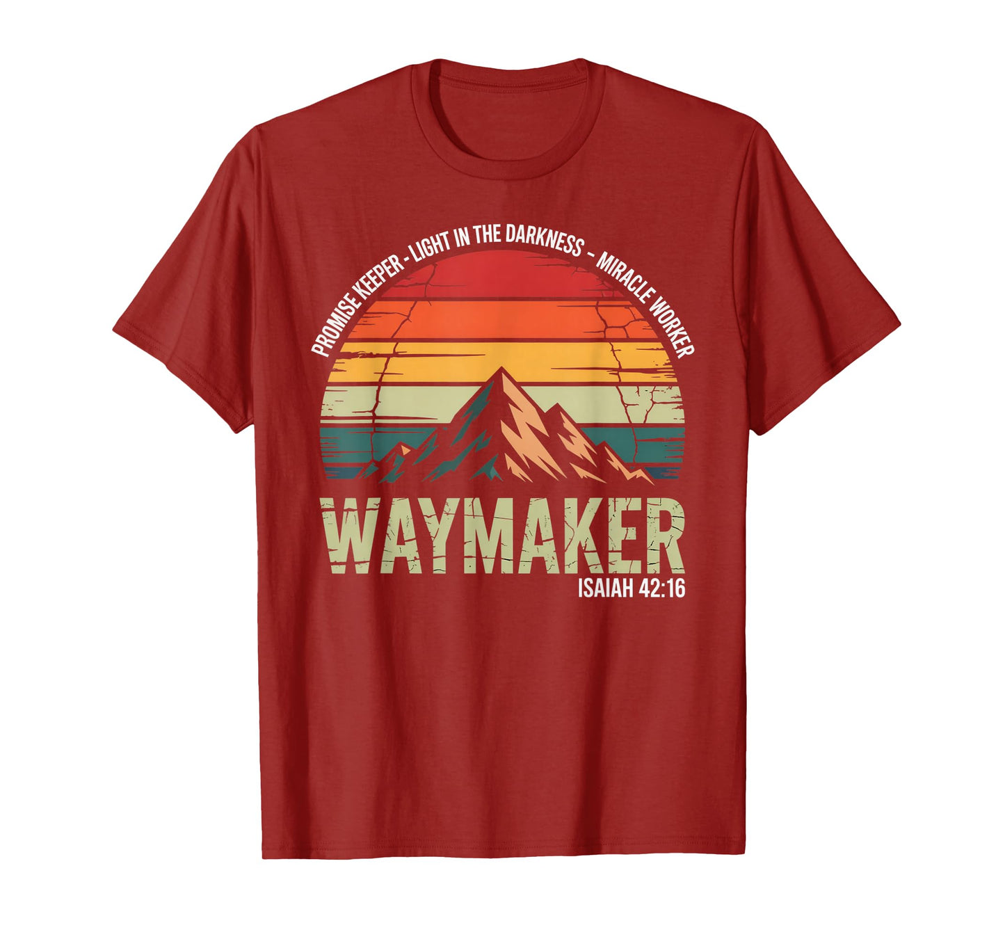 Waymaker Vintage Promise Keeper Miracle Worker Christian T-Shirt