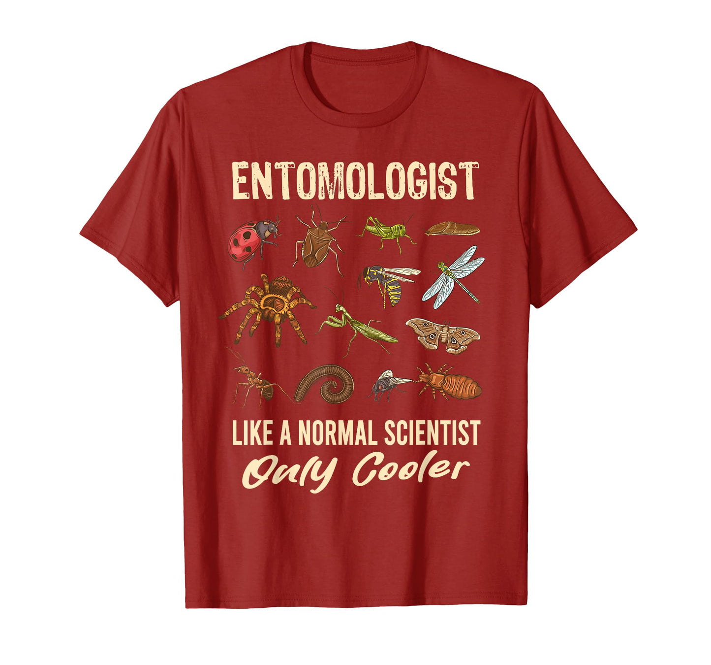 Entomologist Definition Funny Entomology Science Insect T-Shirt