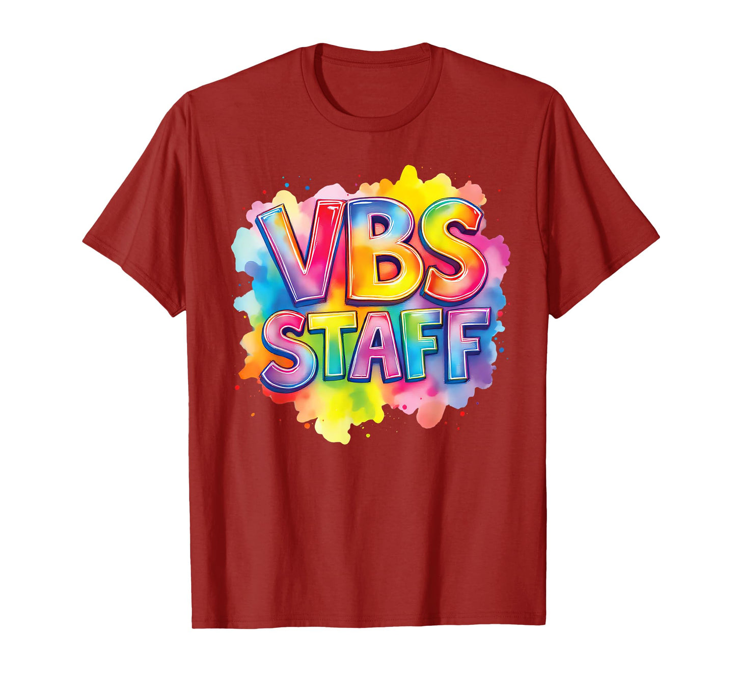 VBS Staff Tie Dye Colorful Vacation Bible School Christian T-Shirt