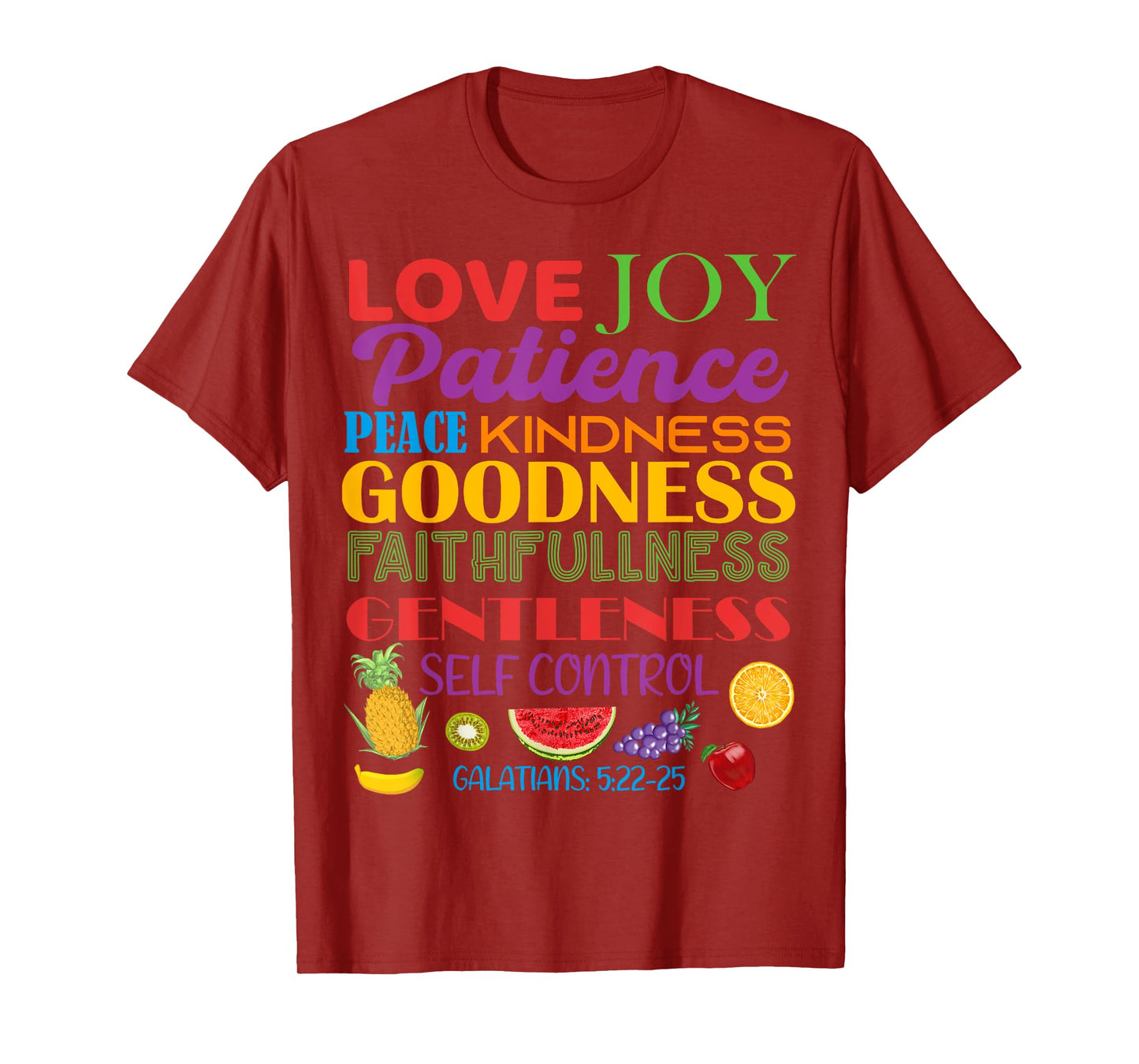 Awesome Galatians Fruit Of The Spirit Religious Verses T-Shirt