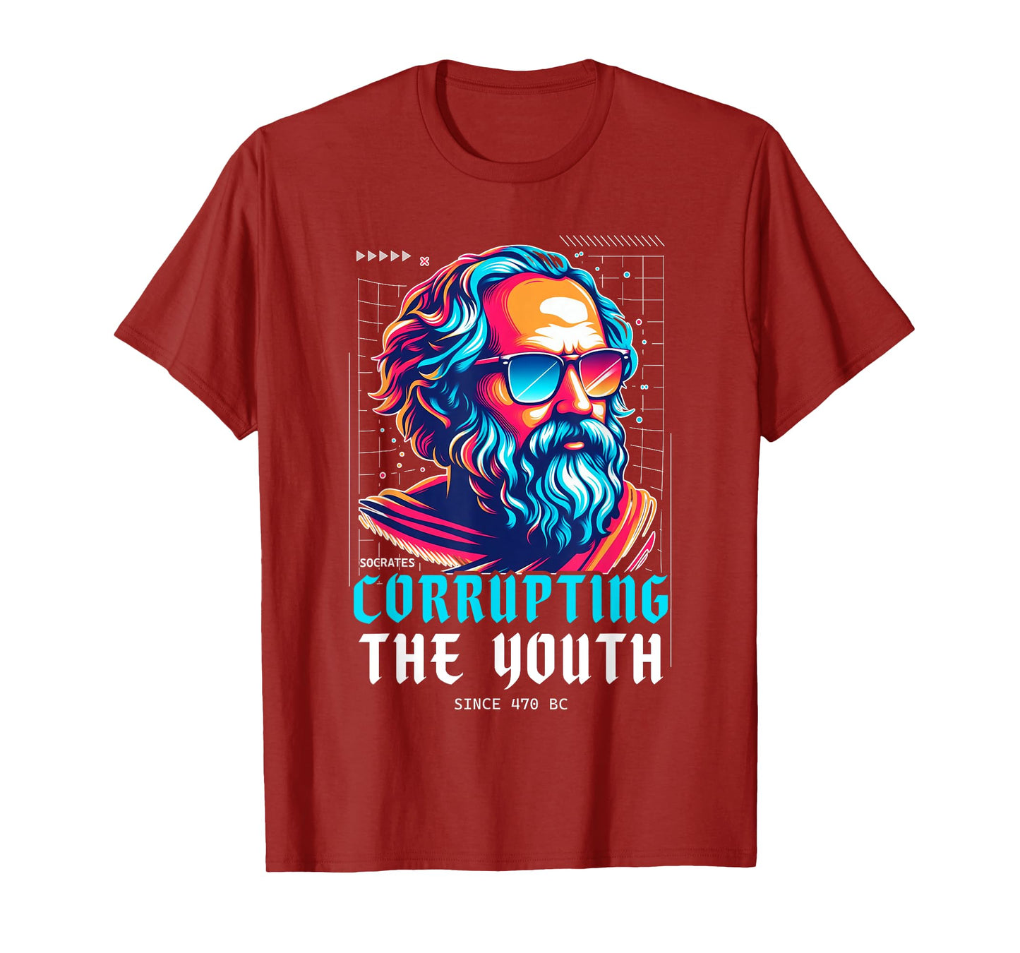 Socrates Shirt Greek Stoic Philosopher Corrupting The Youth T-Shirt