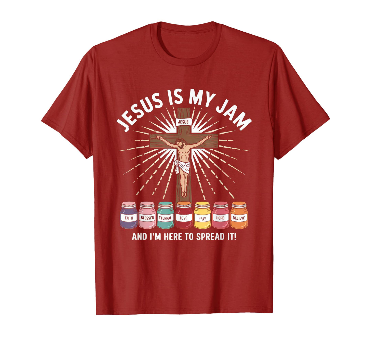 Jesus is My Jam Tshirt Men Women Christian Bible Verse T-Shirt