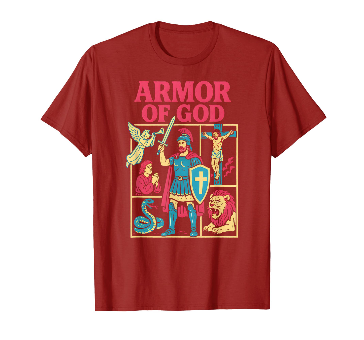 Christian Warrior Armor of God Cool Mens Christian Faith T-Shirt