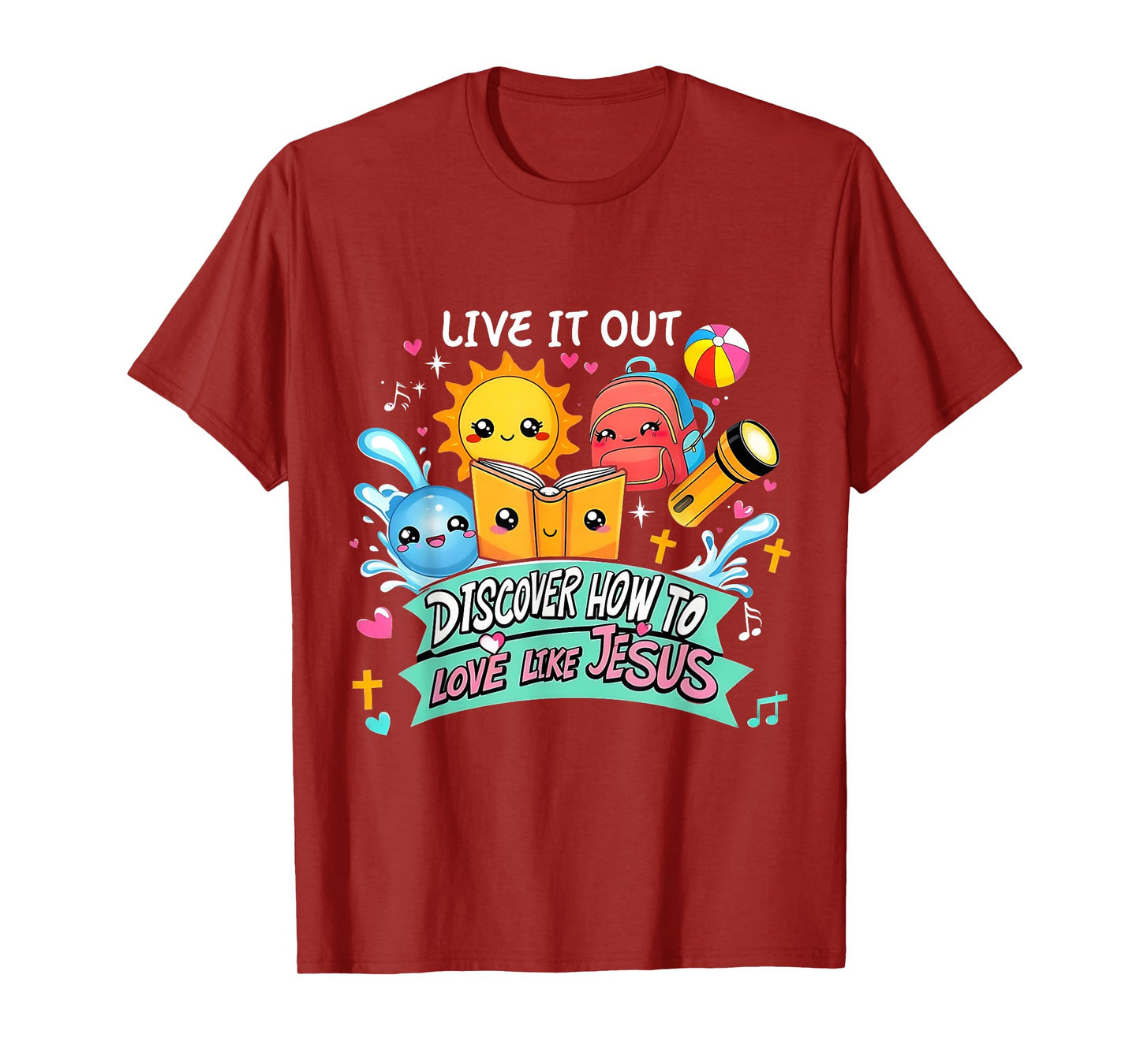 Live It Out Love Like Jesus VBS Summer 2025 Tee T-Shirt