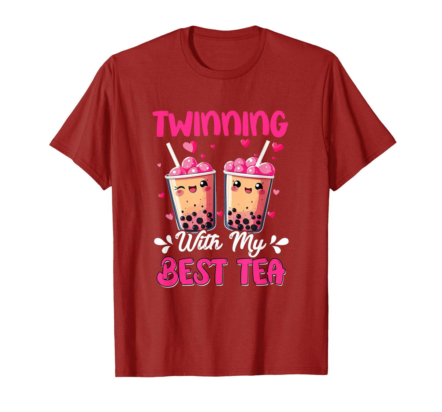 Twinning With My Bestie Spirit Week Girls Kids Twin Day Tea T-Shirt