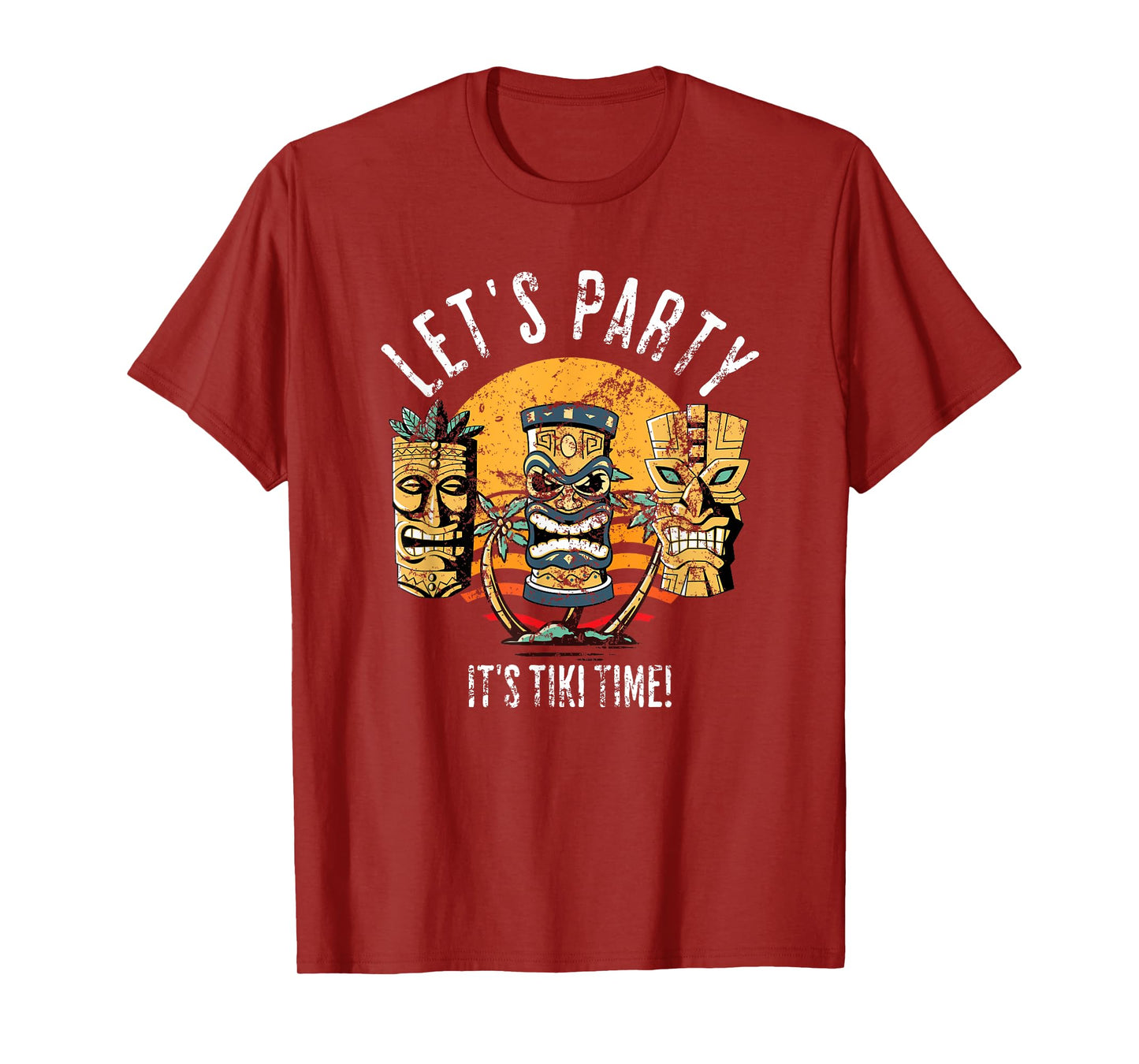 Let's Party Tiki Statue Cartoons for Those who Love Tikis T-Shirt