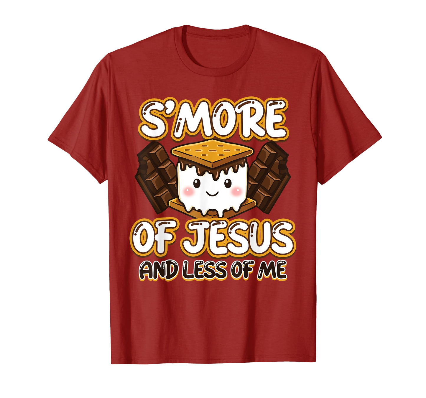 Christian Camping Smore Jesus Less Me Funny Religious Camper T-Shirt