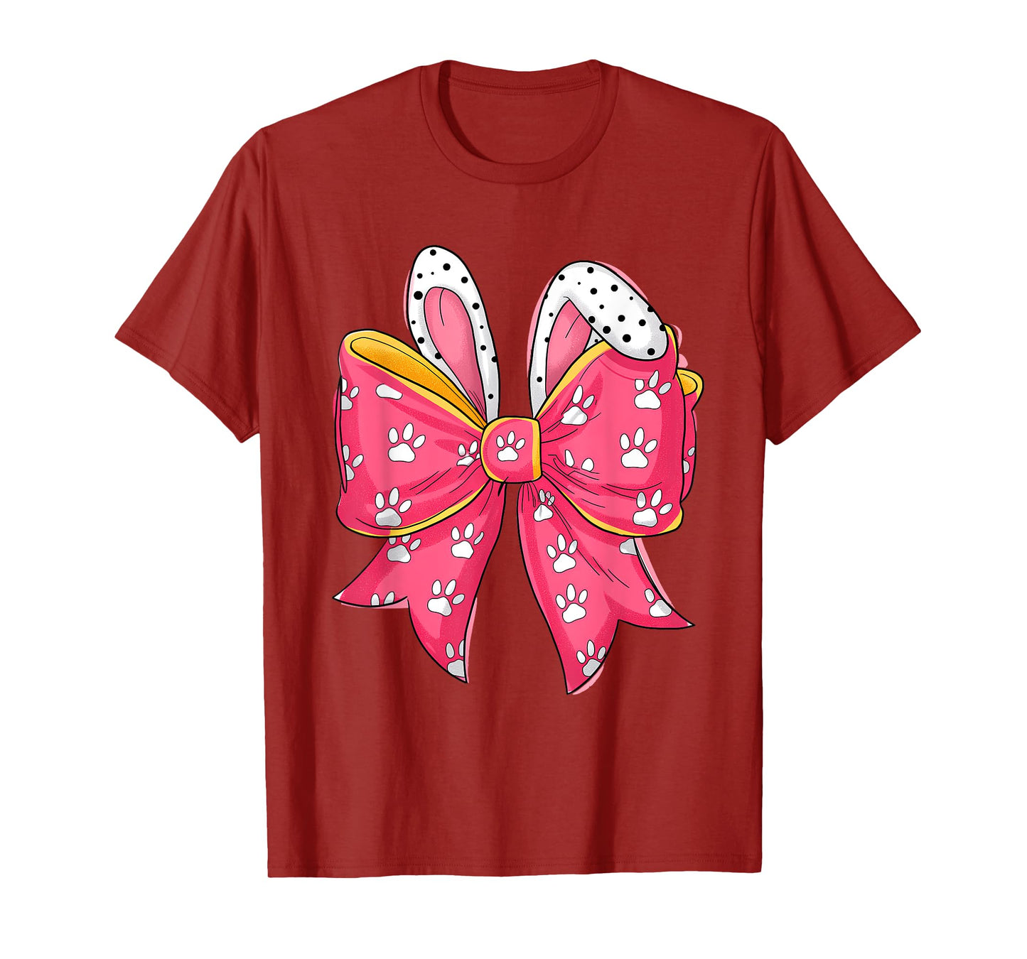 Easter Day Coquette Bow Cute Bunny Rabbit Girls Teens Kids T-Shirt