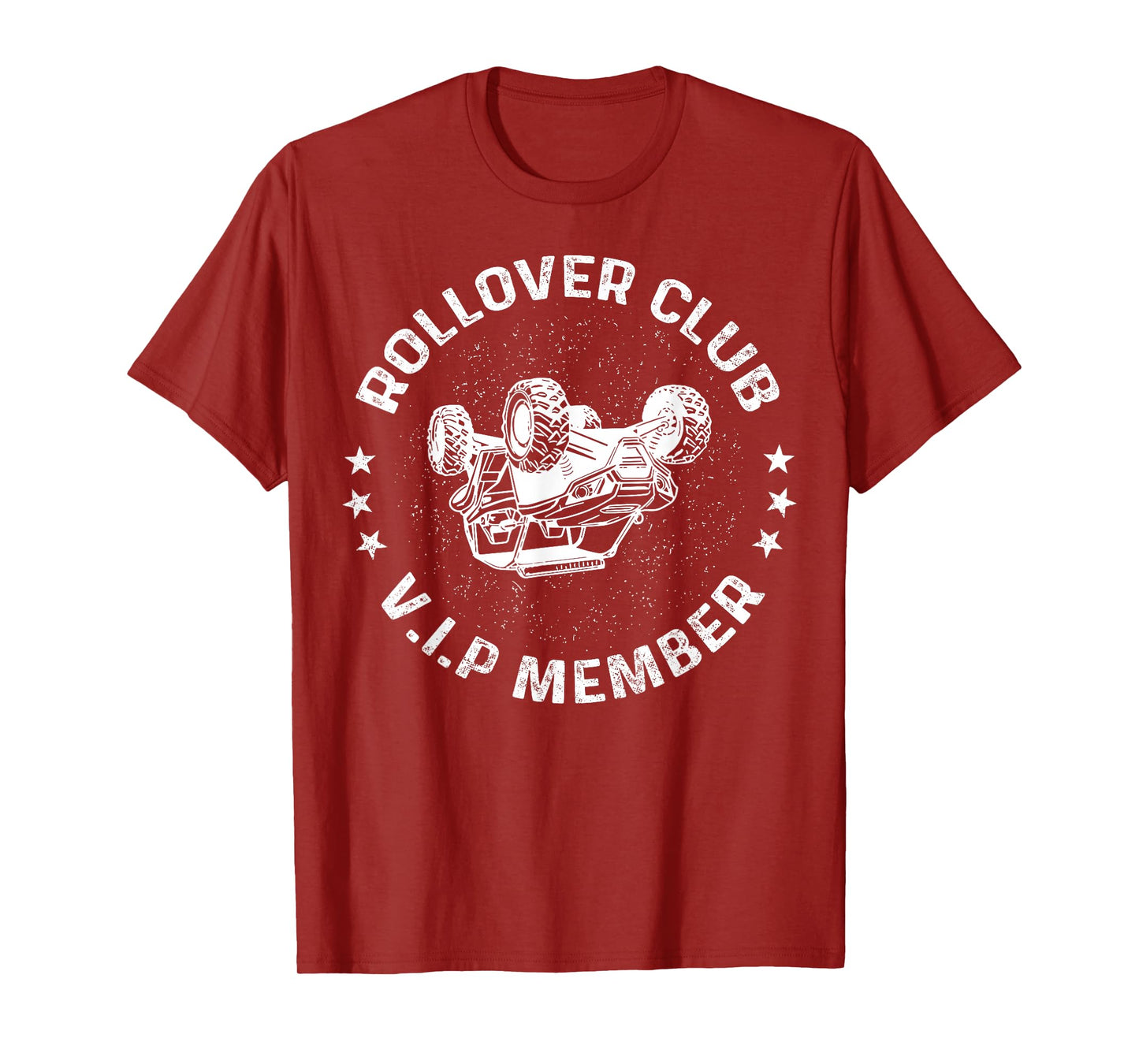 Funny Off-roading ATV UTV Rider Rollover Club VIP Member T-Shirt