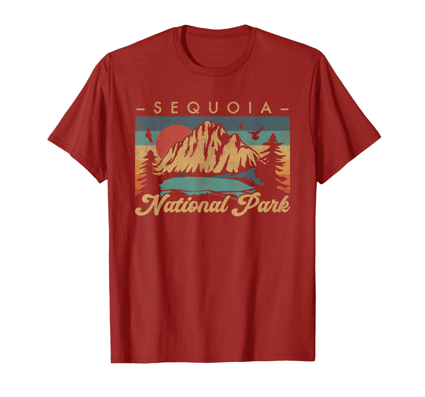 Retro Vintage Graphic Sequoia National Park T-Shirt