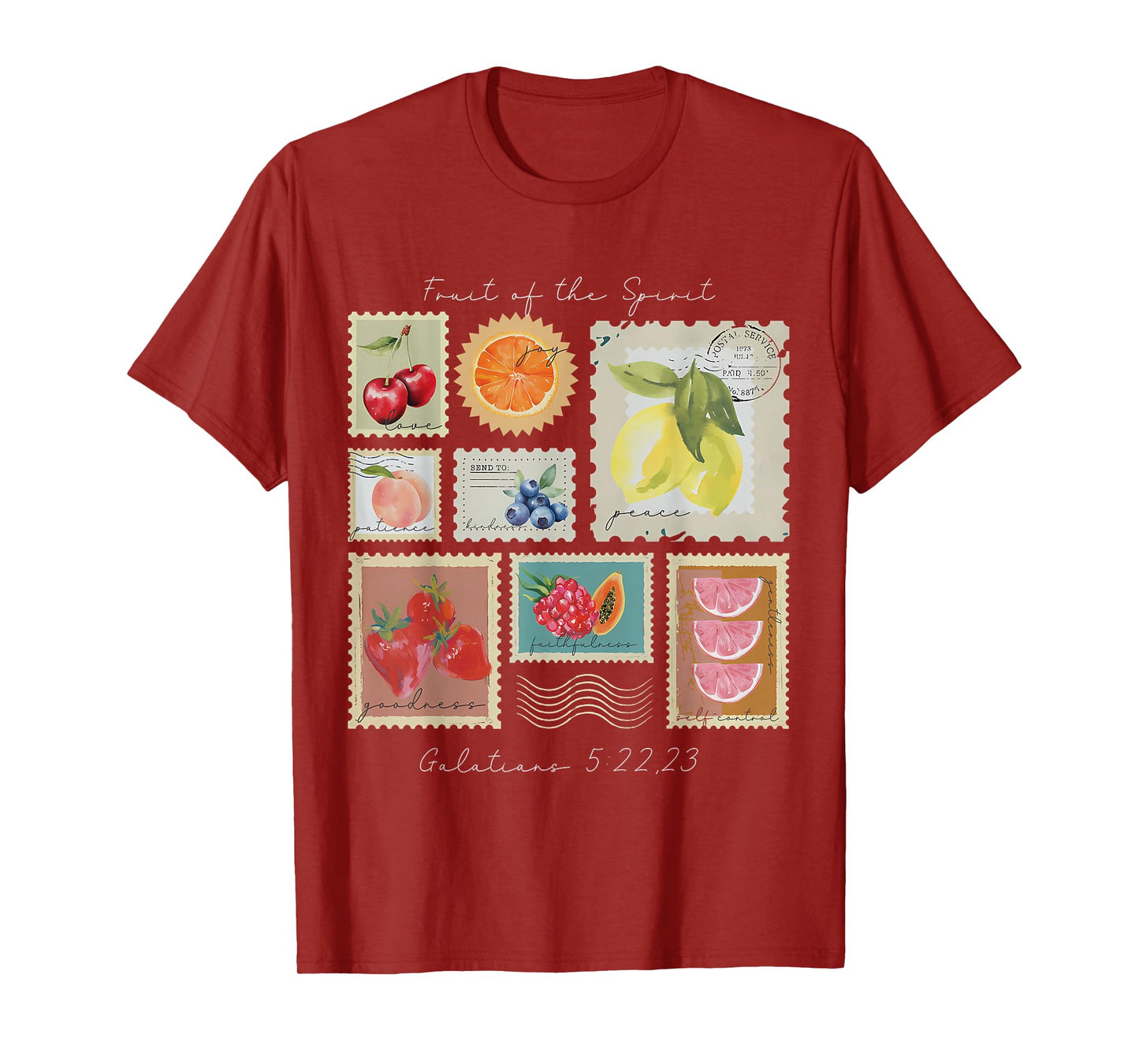 Fruit of The Spirit Christian Faith Jesus God Lovers Bible T-Shirt