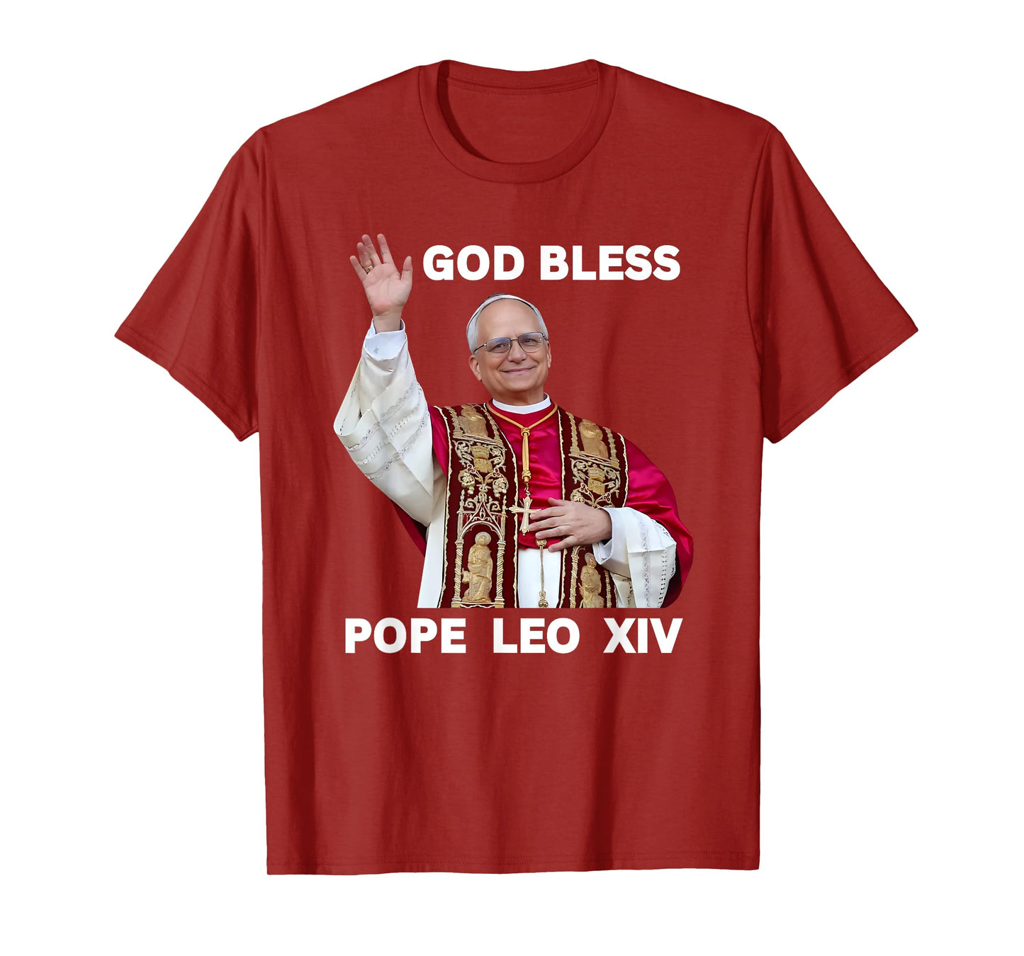 God Bless New Pope Leo XIV Catholic Church Faith Sunday Mass T-Shirt