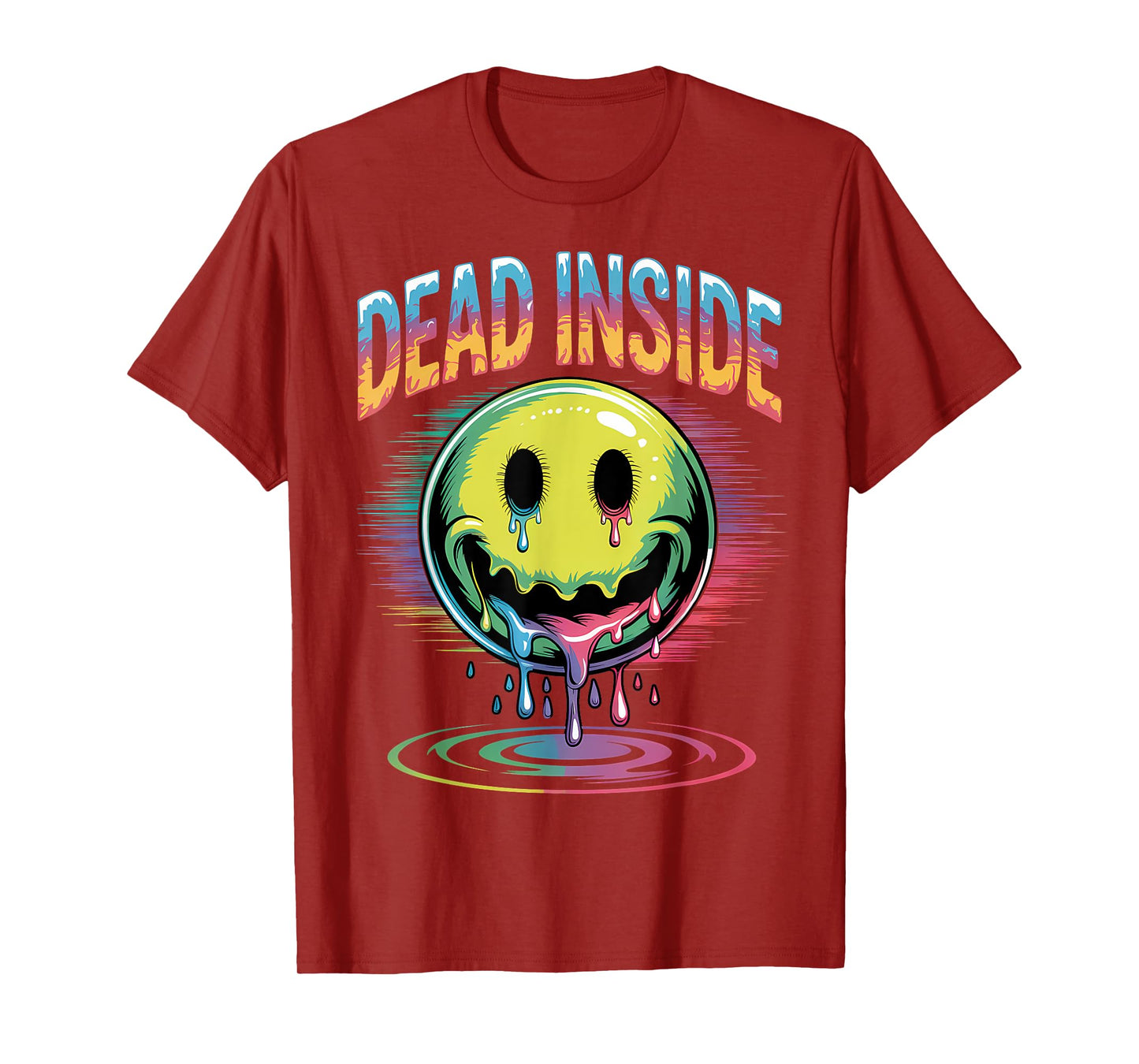Funny Trippy Dead Inside Quote Sarcasm Meme Gothic T-Shirt