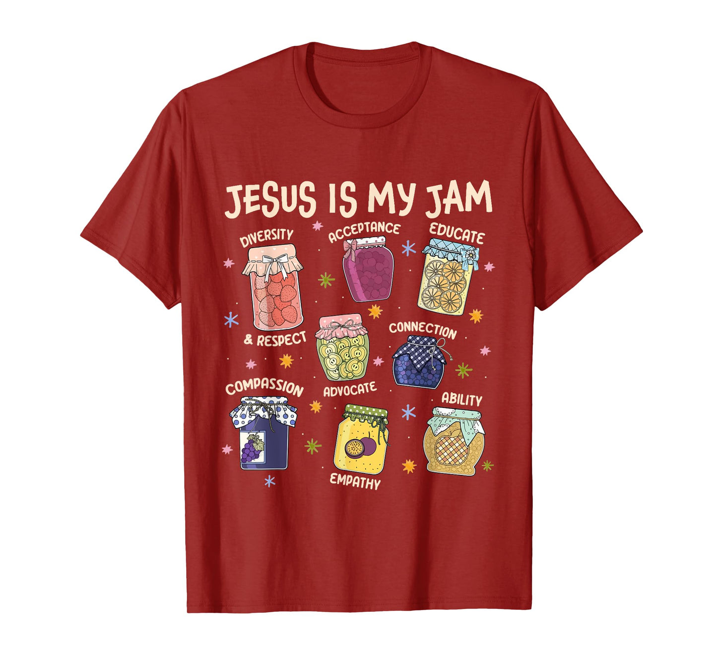 Jesus Is My Jam Christian Jesus Bibble Verse T-Shirt