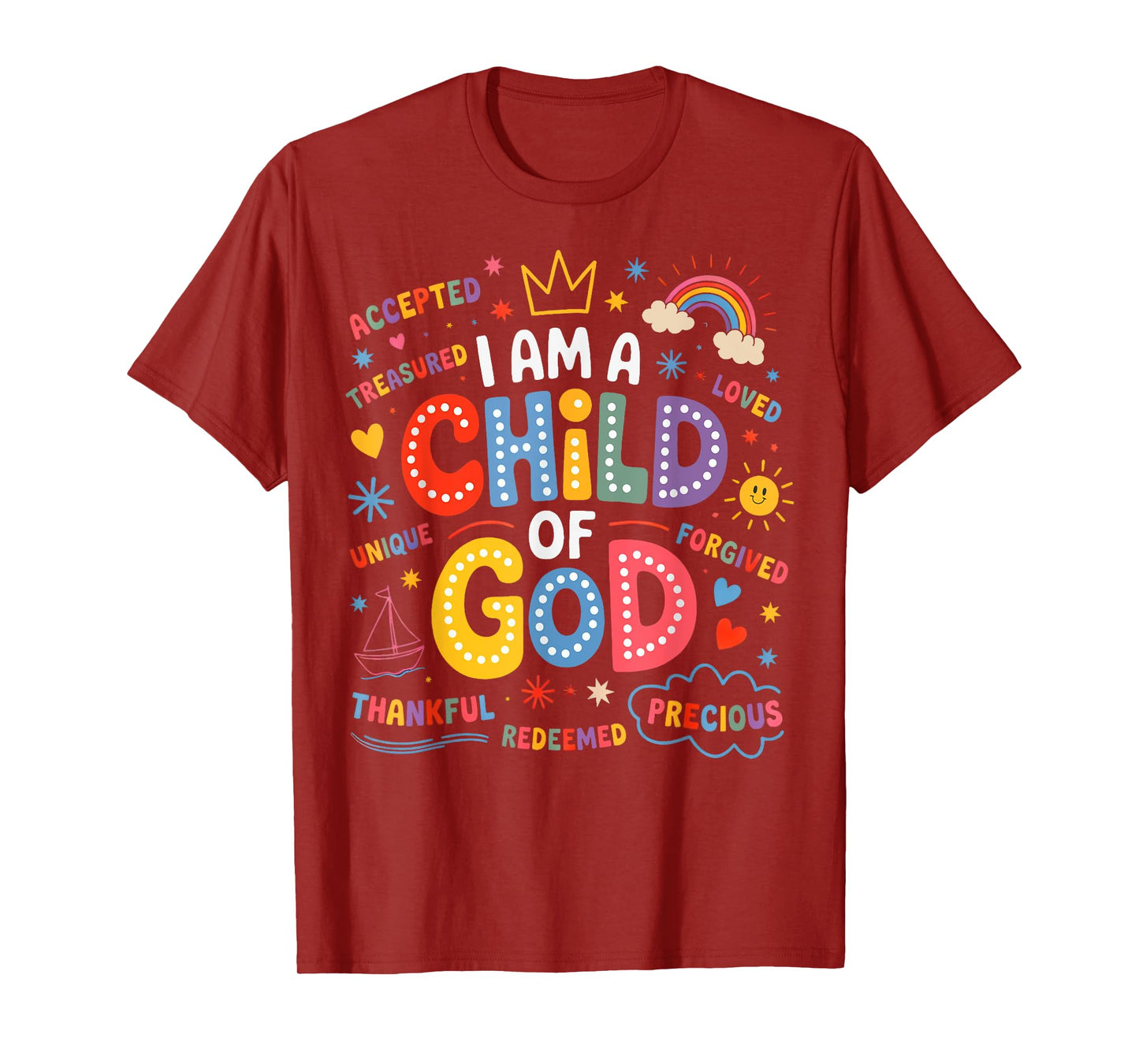 I Am A Child of God Christian Retro Jesus Faith T-Shirt