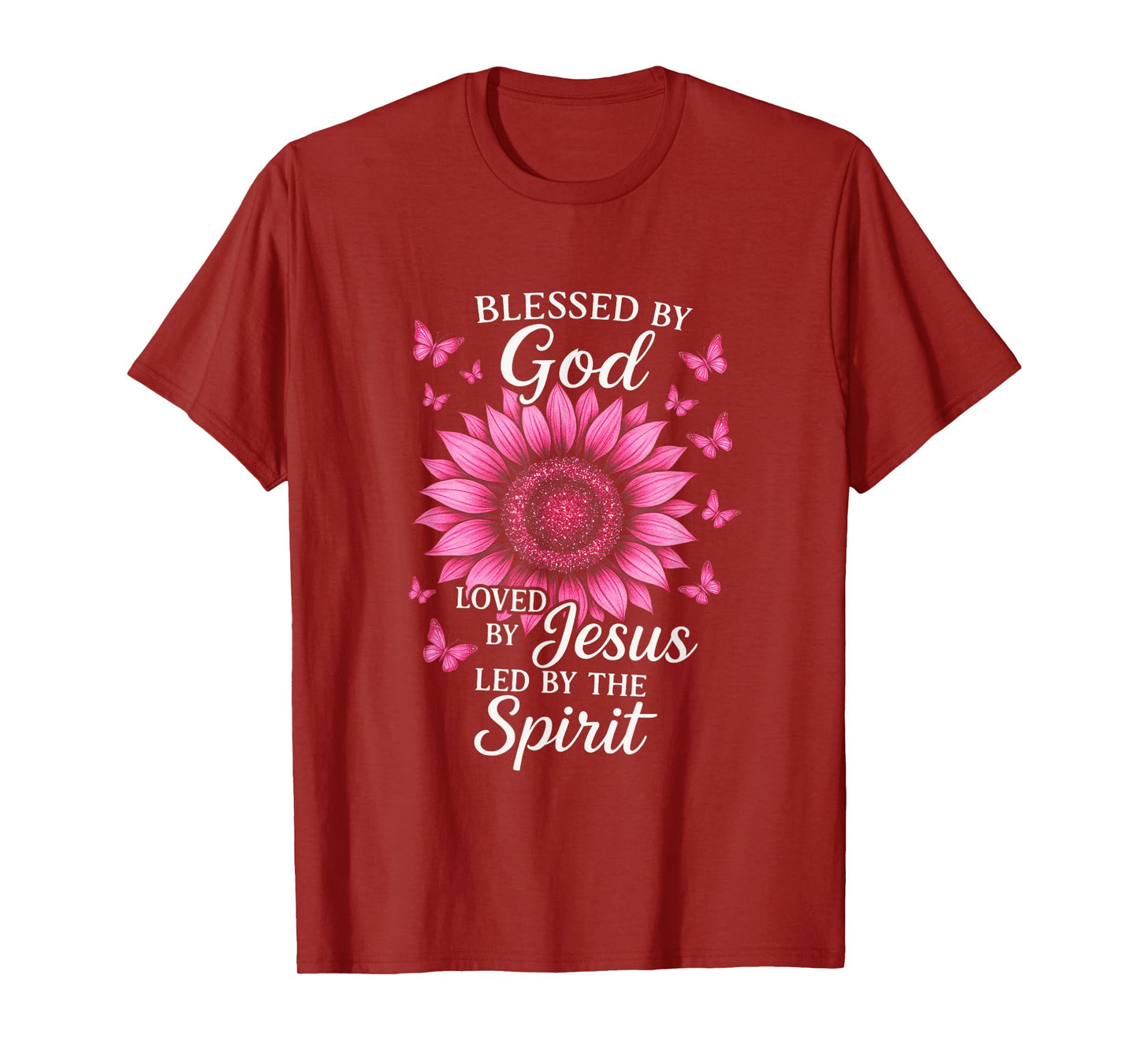 Blessed by God - Sunflower Christian Design T-Shirt